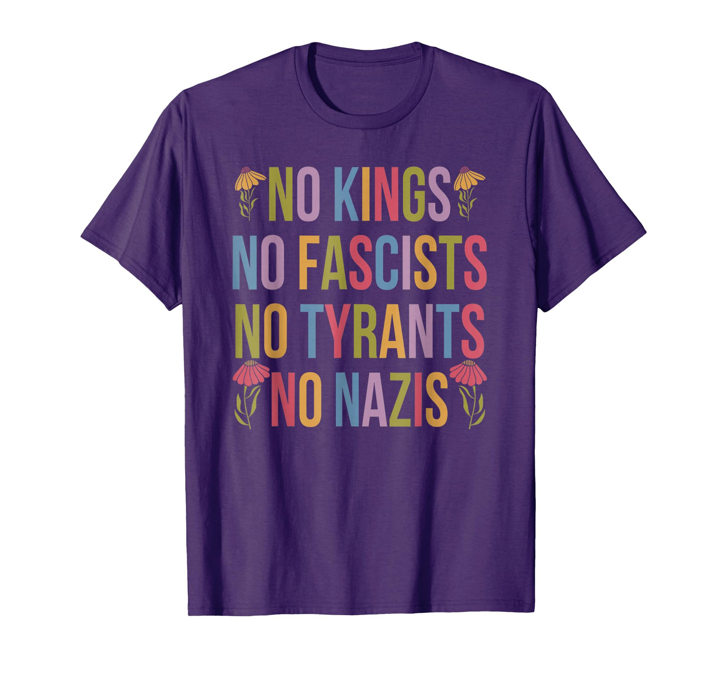 No Kings Patriotic Men Women Liberty T-Shirt