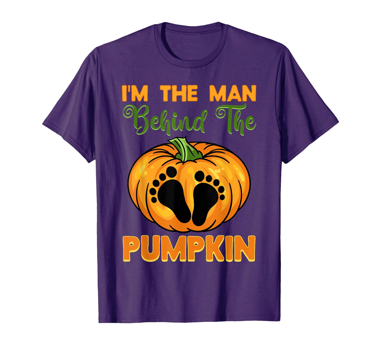 Halloween Gender Reveal Party The Man Behind The Pumpkin T-Shirt