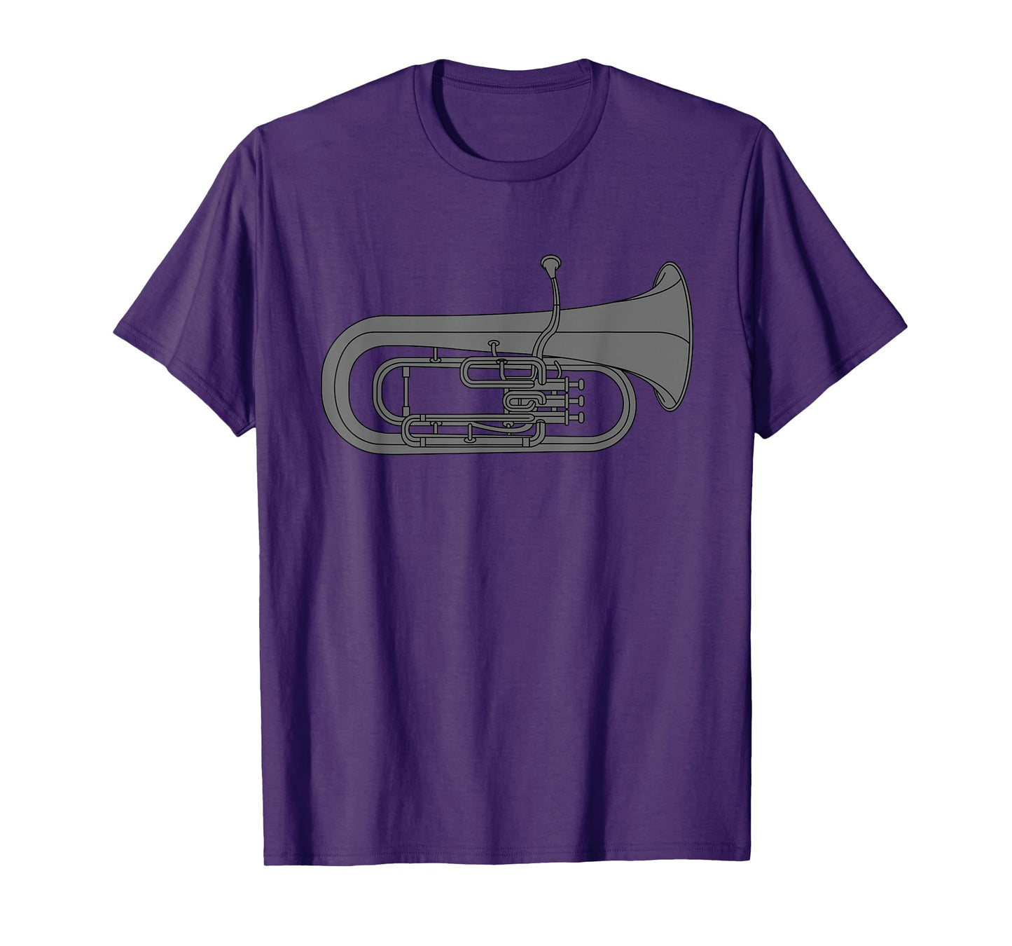 Funny Euphonium Player Marching Band Baritone Tuba Men Gift T-Shirt