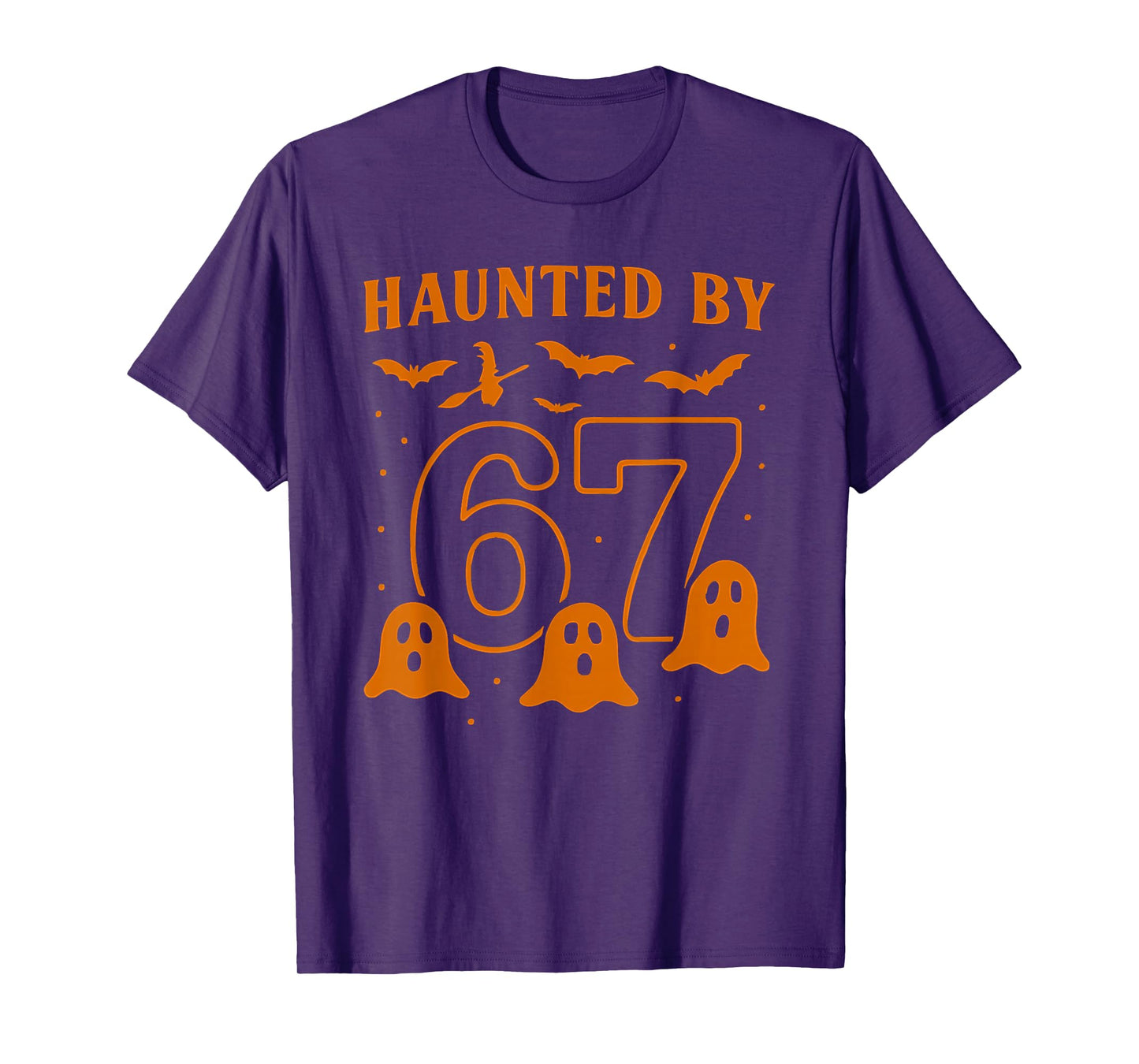 Haunted by 67 Meme Halloween Ghost Graphic T-Shirt