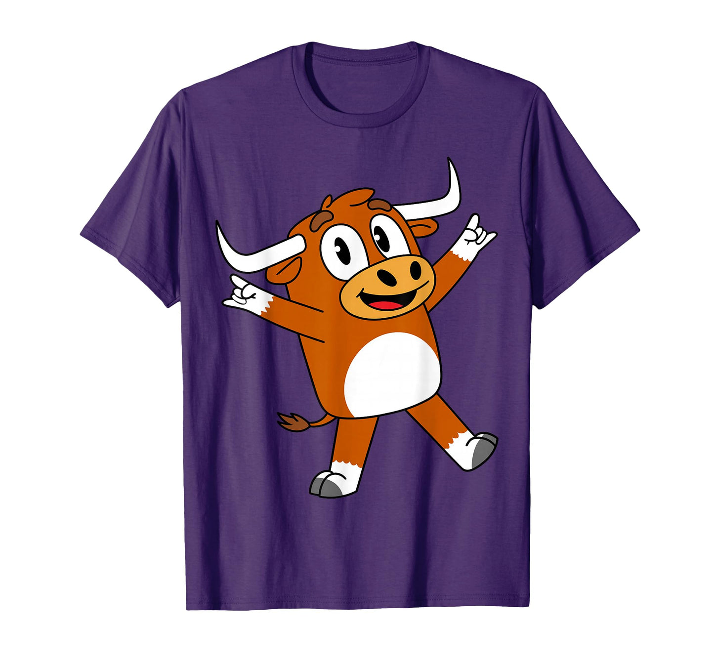 Funny Cartoon Bull for Youth Toddler Kids Boys Girls T-Shirt