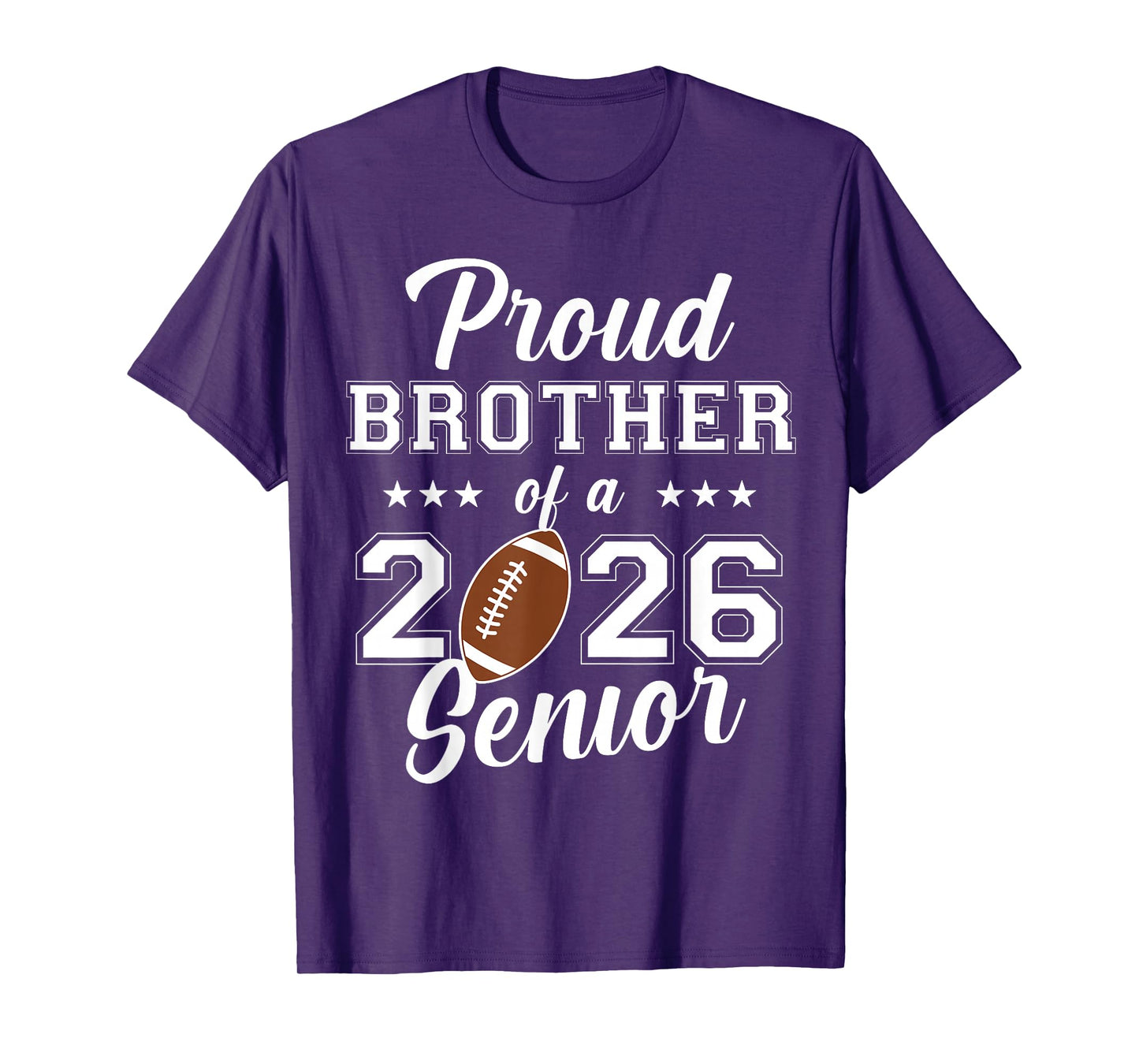 Senior Football Brother Class Of 2026 Graduation Graduate T-Shirt