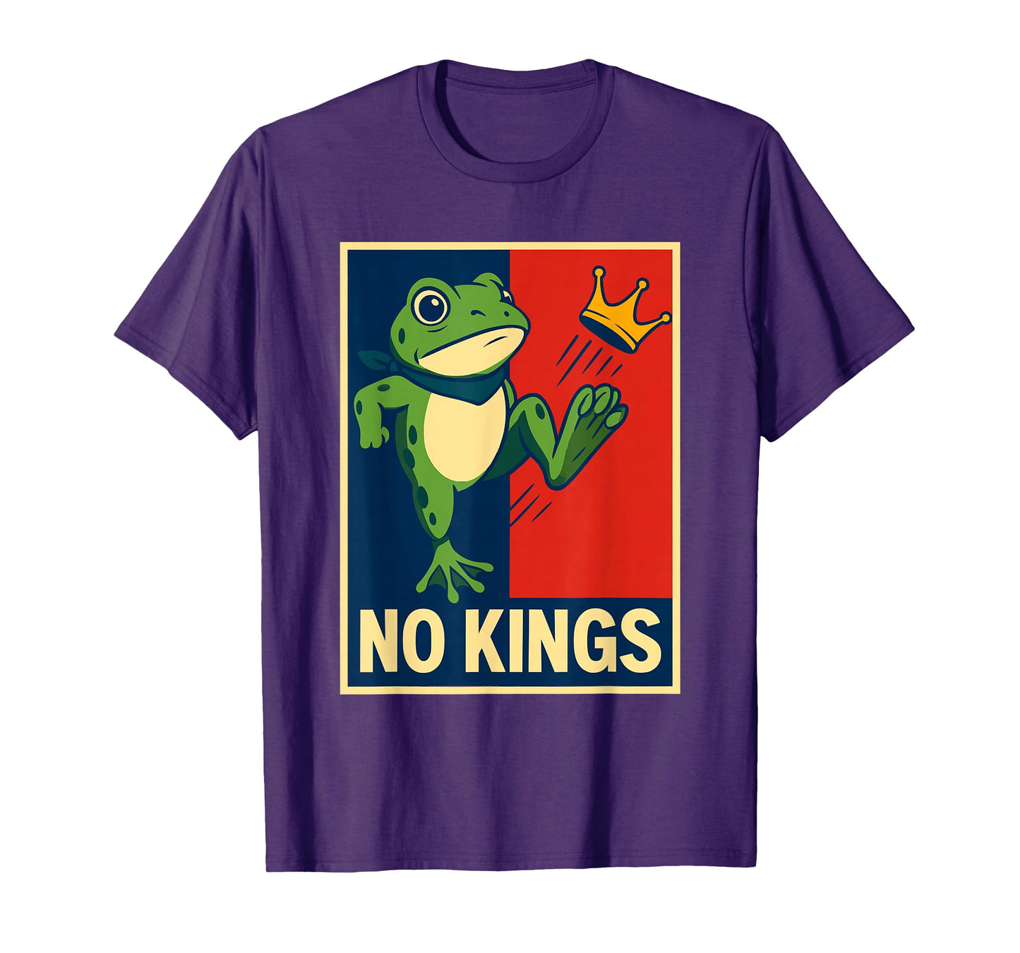 Vintage No Kings Just Frogs Portland Frog Protest Men Women T-Shirt
