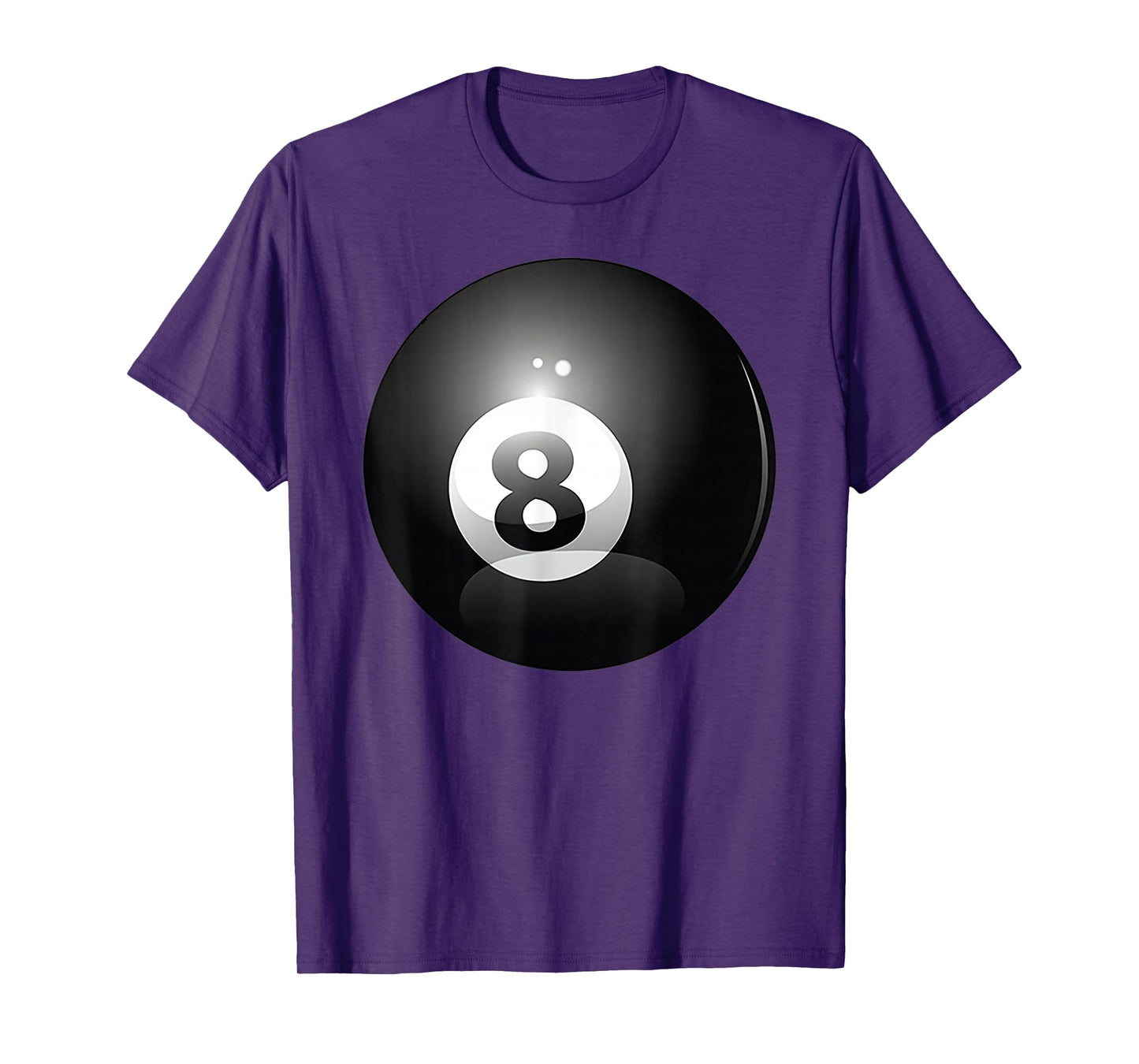 8 Ball Billiards Pool Player Eight Ball Lucky 8 T-Shirt