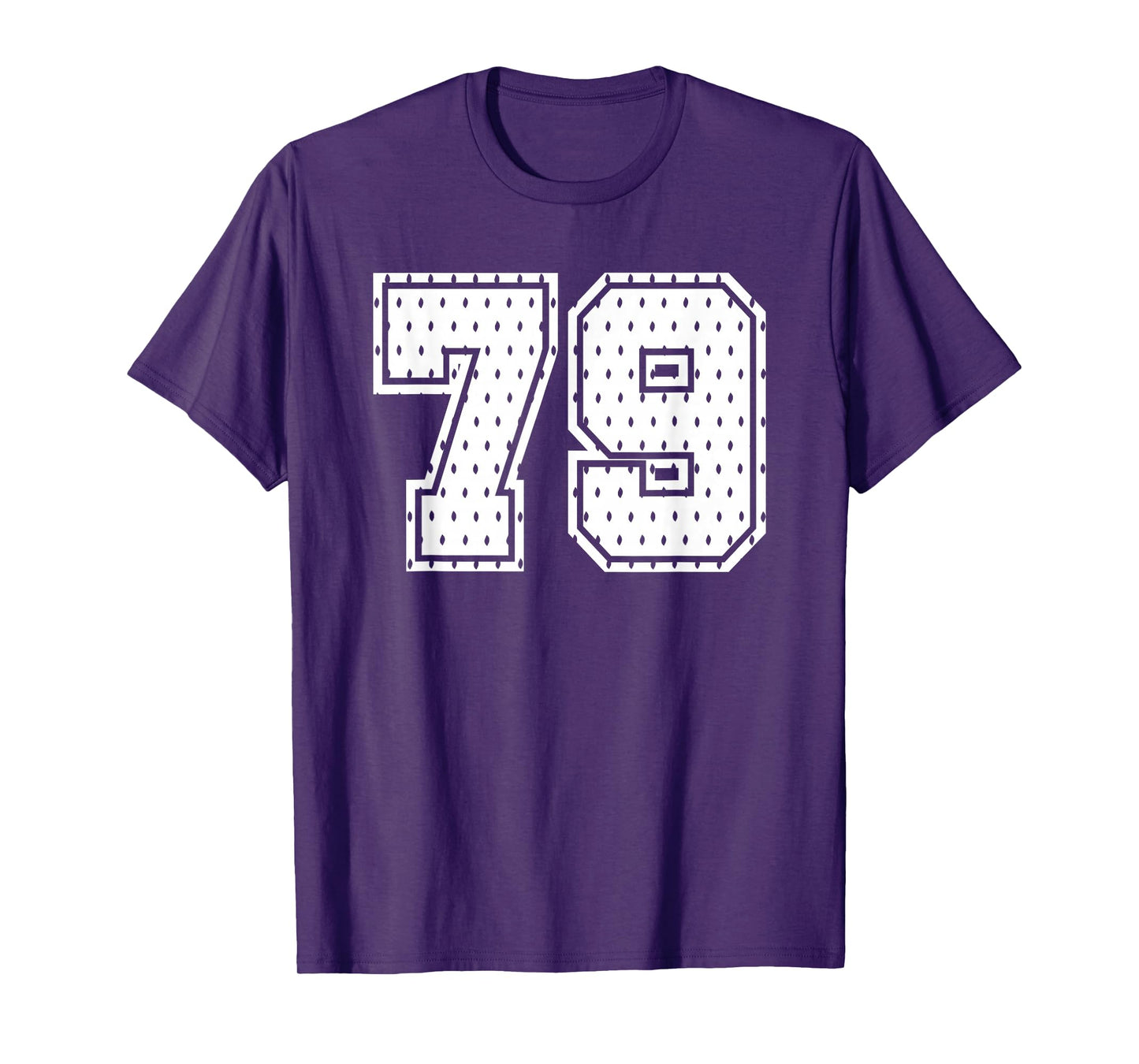 Number 79 Sports Team 79th Jersey Varsity Birthday Football T-Shirt