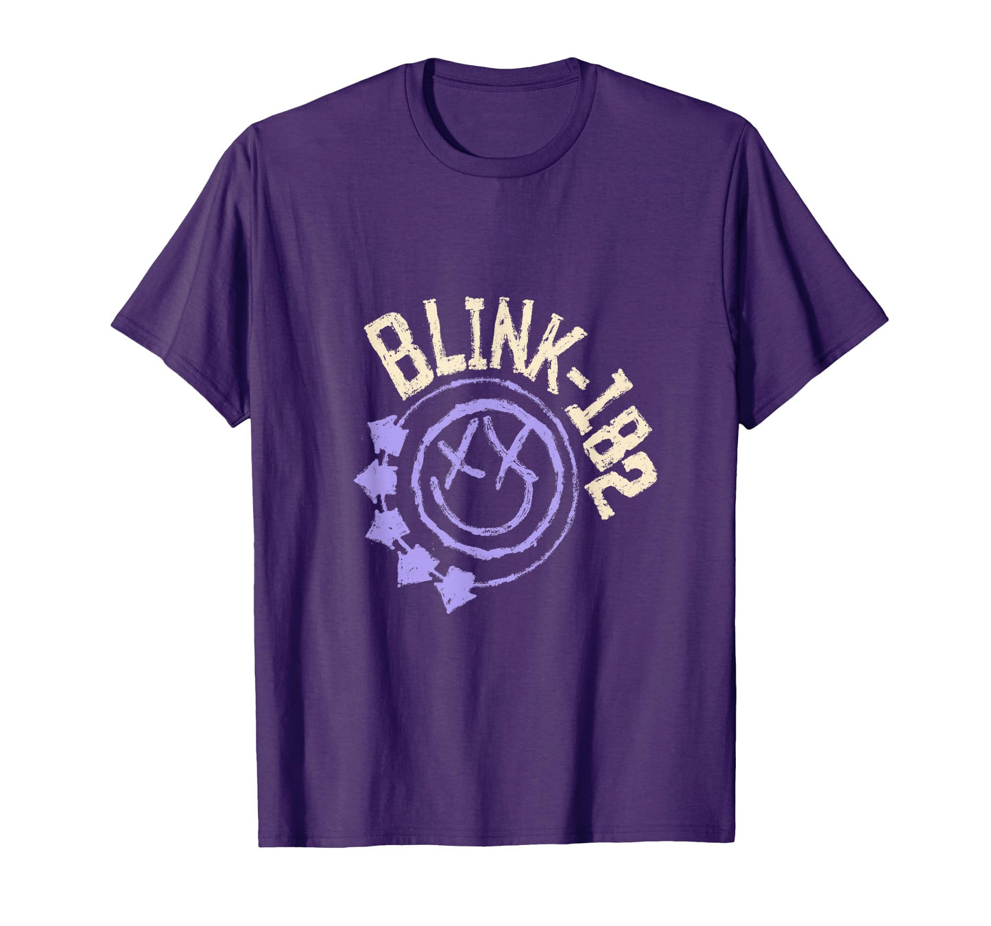 Official Blink-182 Purple Smiley Logo T-Shirt