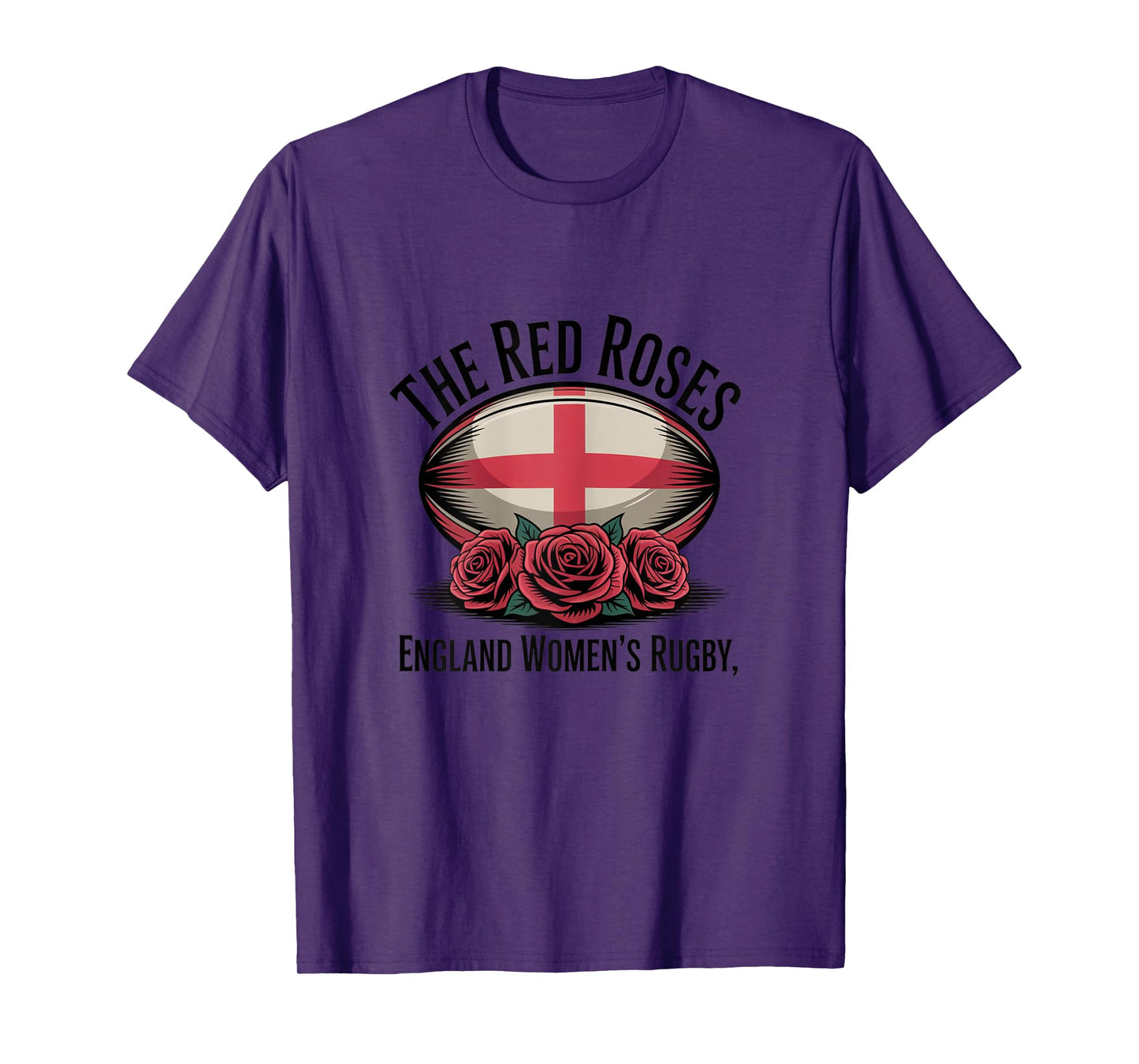 England Rugby English Flag Rugby England women The Red Roses T-Shirt