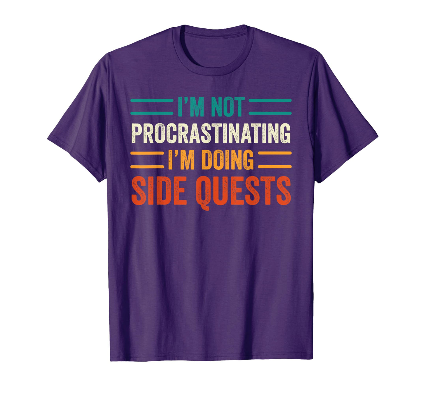 I'm Not Procrastinating I'm Doing Side Quests Gamer Retro T-Shirt