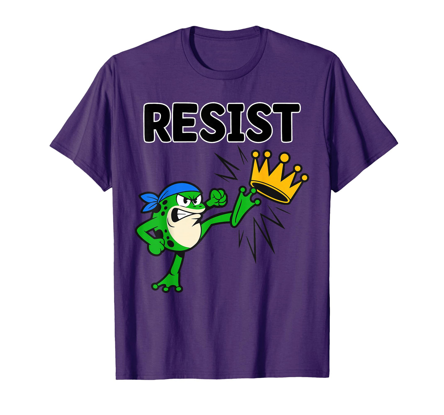 Resist Frog Protest No Kings in America Men Women Portland T-Shirt