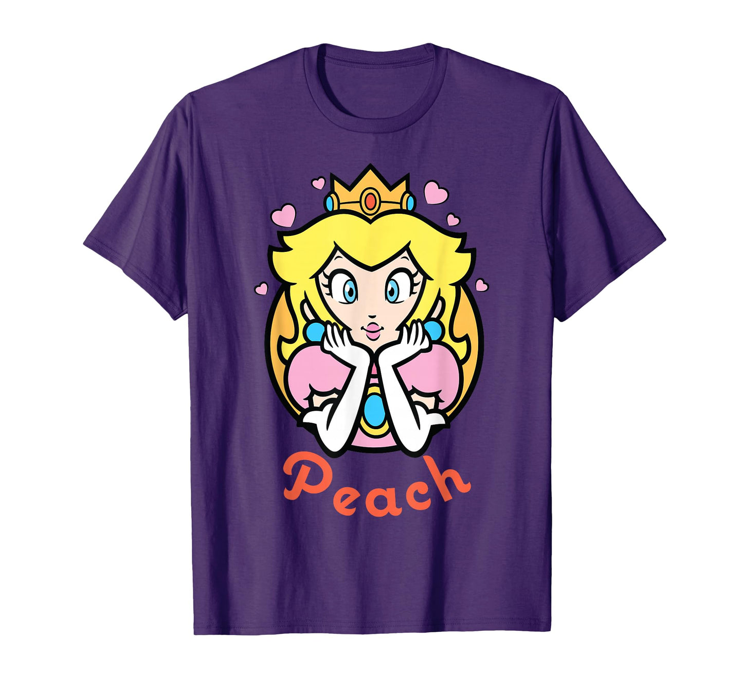 Nintendo Super Mario Princess Peach Portrait Graphic T-Shirt T-Shirt