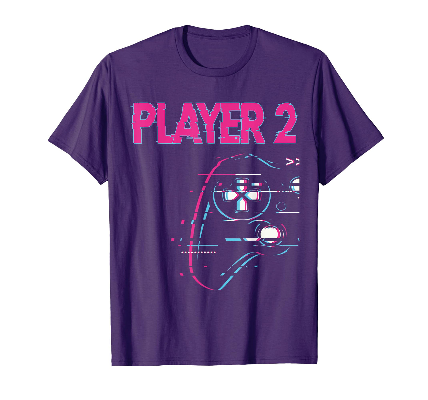 Gamer Couple Player 1 Player 2 Controller - Gamer Team T-Shirt