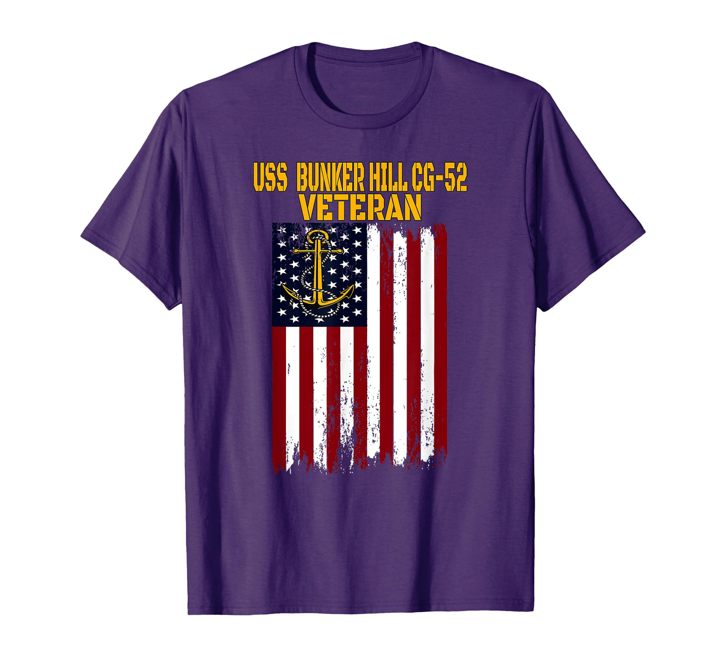 USS Bunker Hill CG-52 Cruiser Veterans Day Father's Day T-Shirt