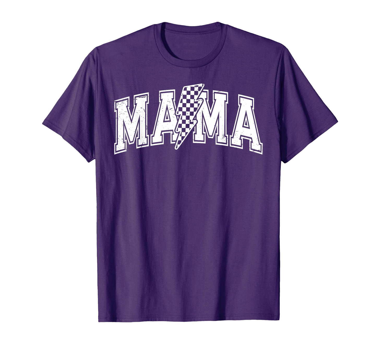 Checkered Mama Black And White Checkered Mom Mother's Day T-Shirt