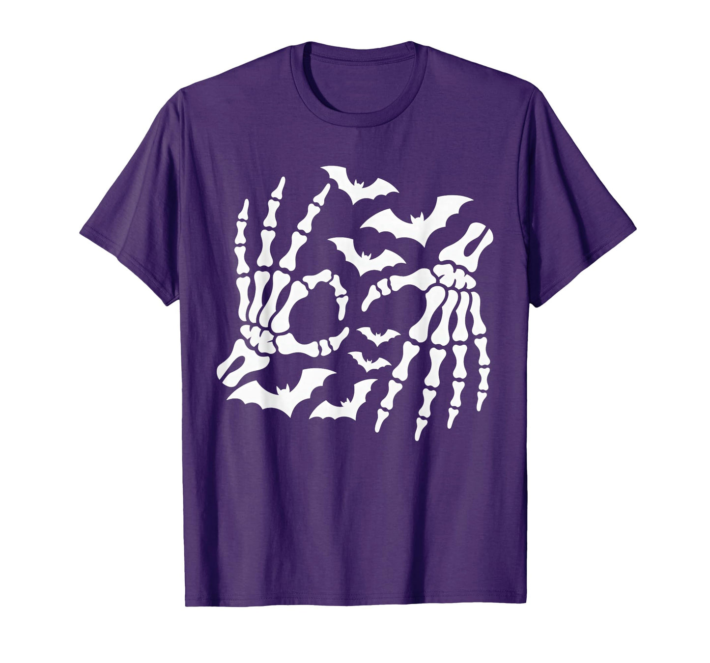 6 7 Halloween Skeleton Meme Hand Sign T-Shirt