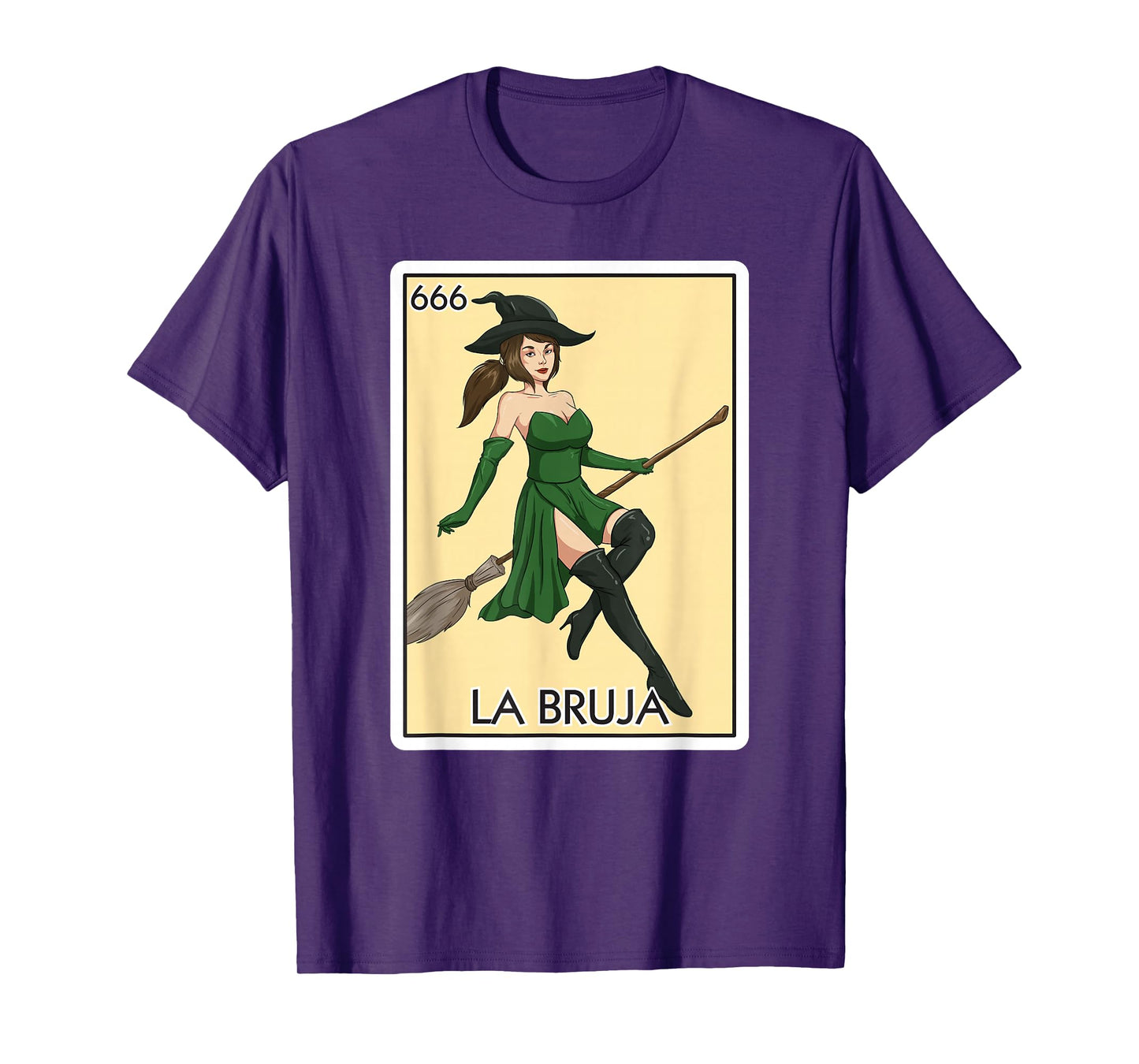 La Bruja The Witch Card Mexican Lottery Card La Bruja T-Shirt