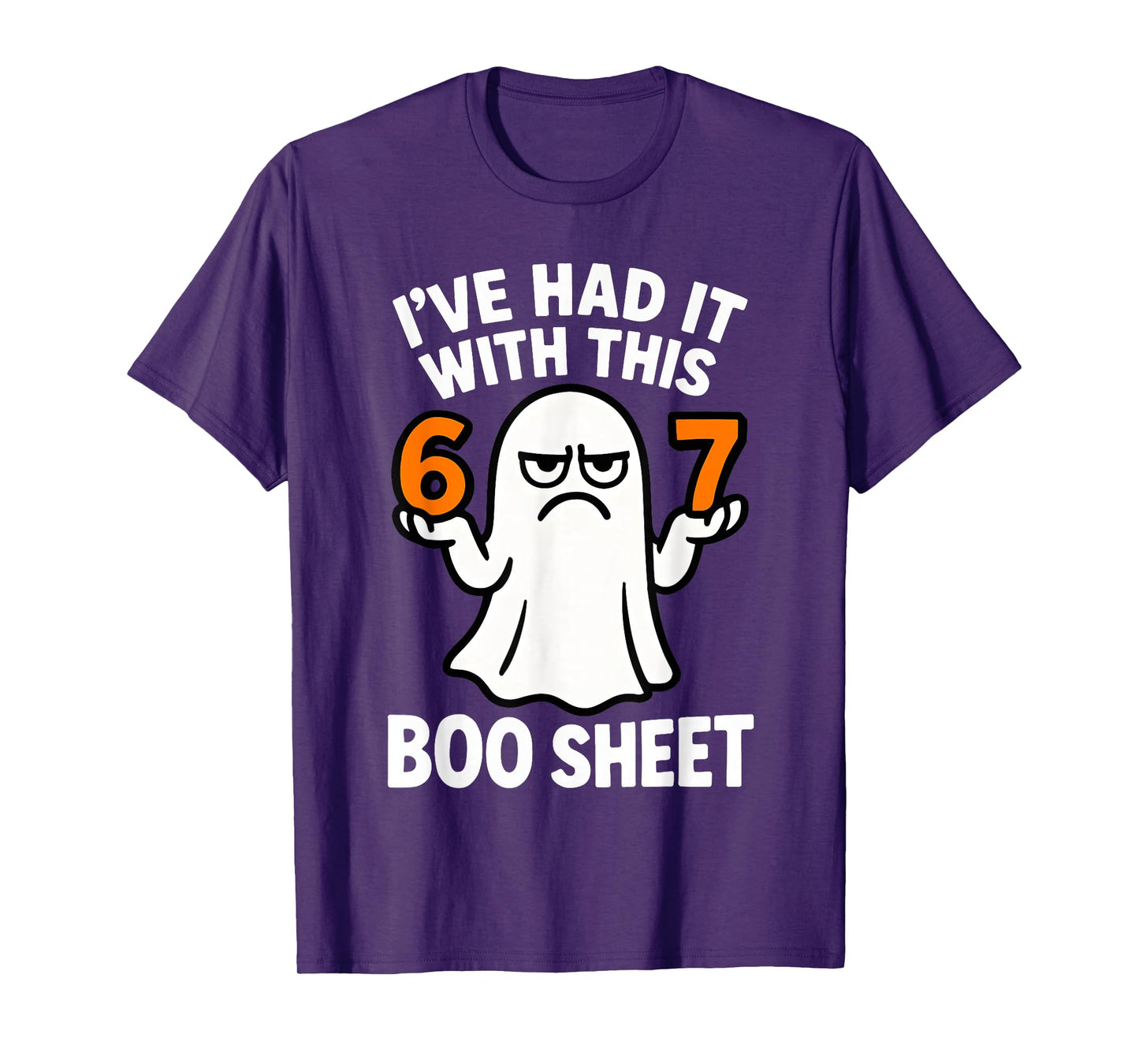 67 Meme Halloween Costume 6 7 Funny Boo Sheet Six Seven 6-7 T-Shirt