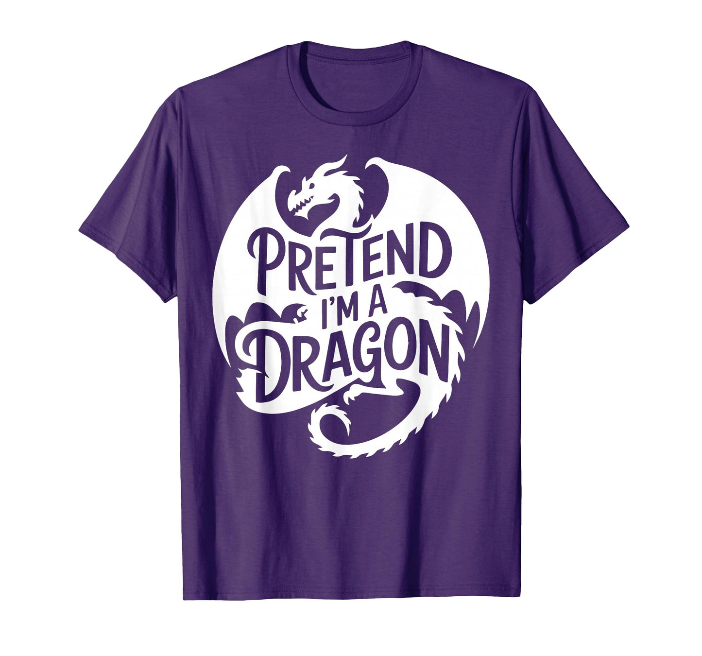Group Easy Adult Halloween Costumes Pretend I'm A Dragon T-Shirt