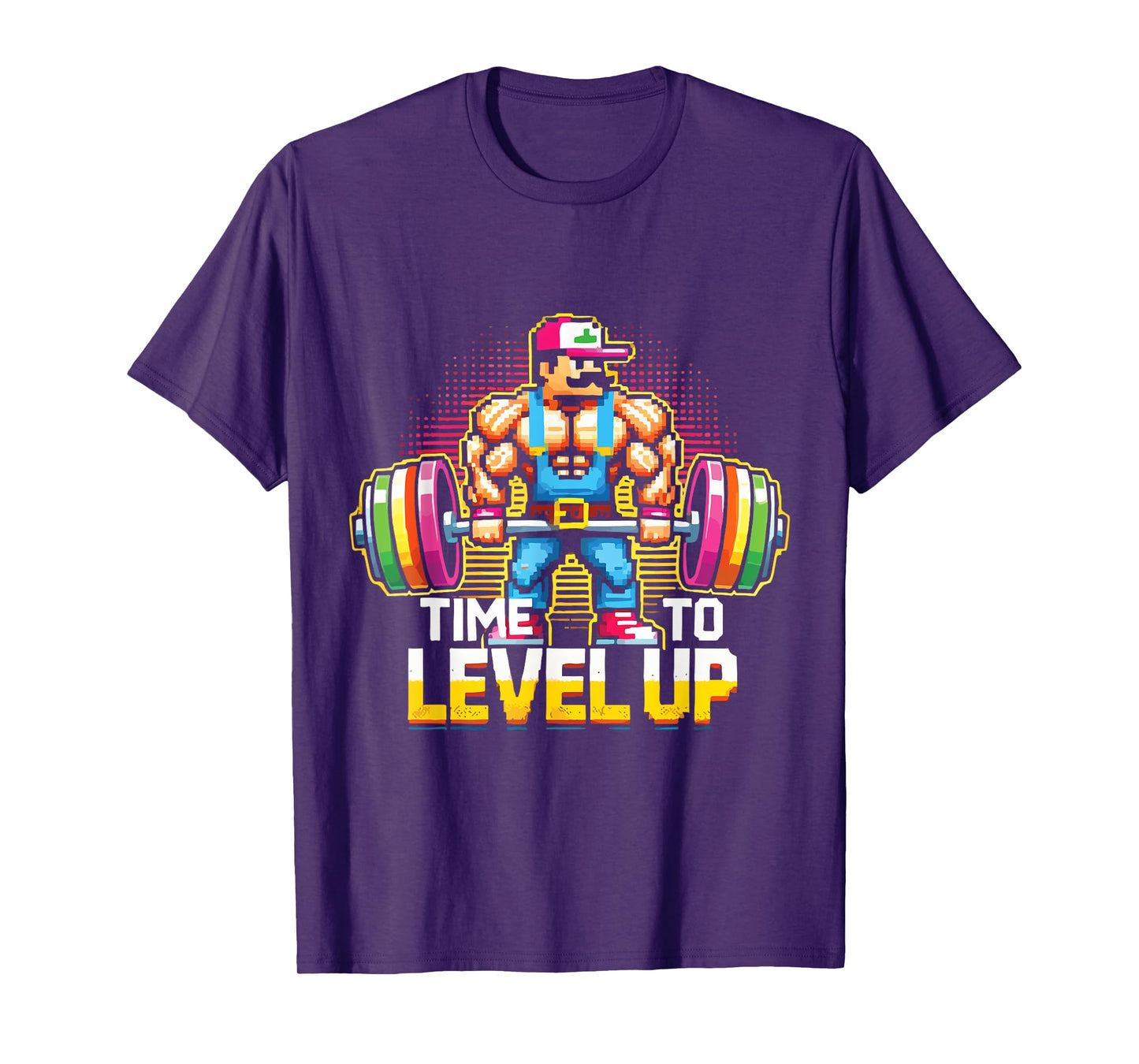 Level Up Video Game Gamer Gym Workout Gaming Fitness Lifting T-Shirt