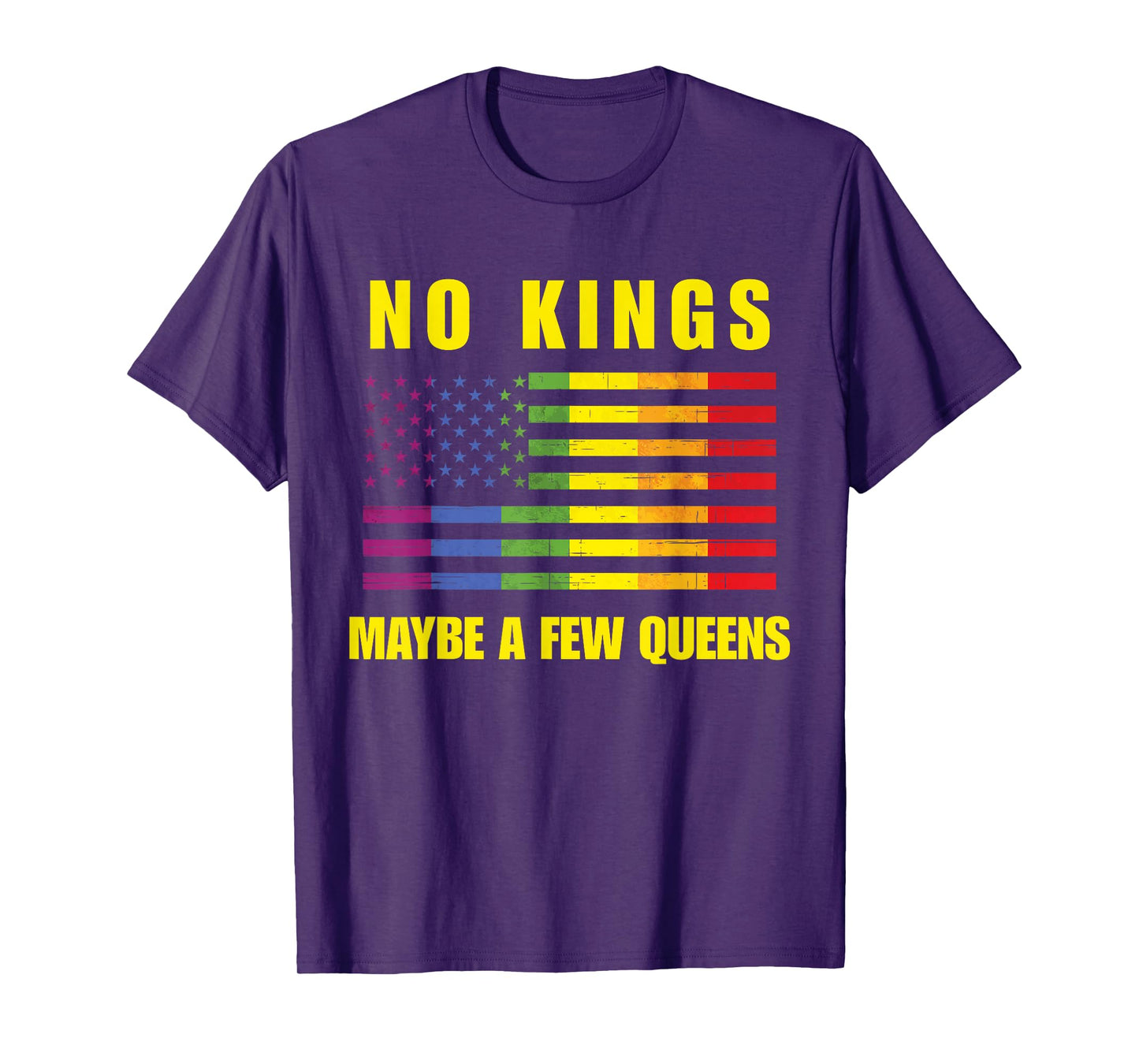Funny No Kings Anti-Republican Support Trans Rights Humor T-Shirt