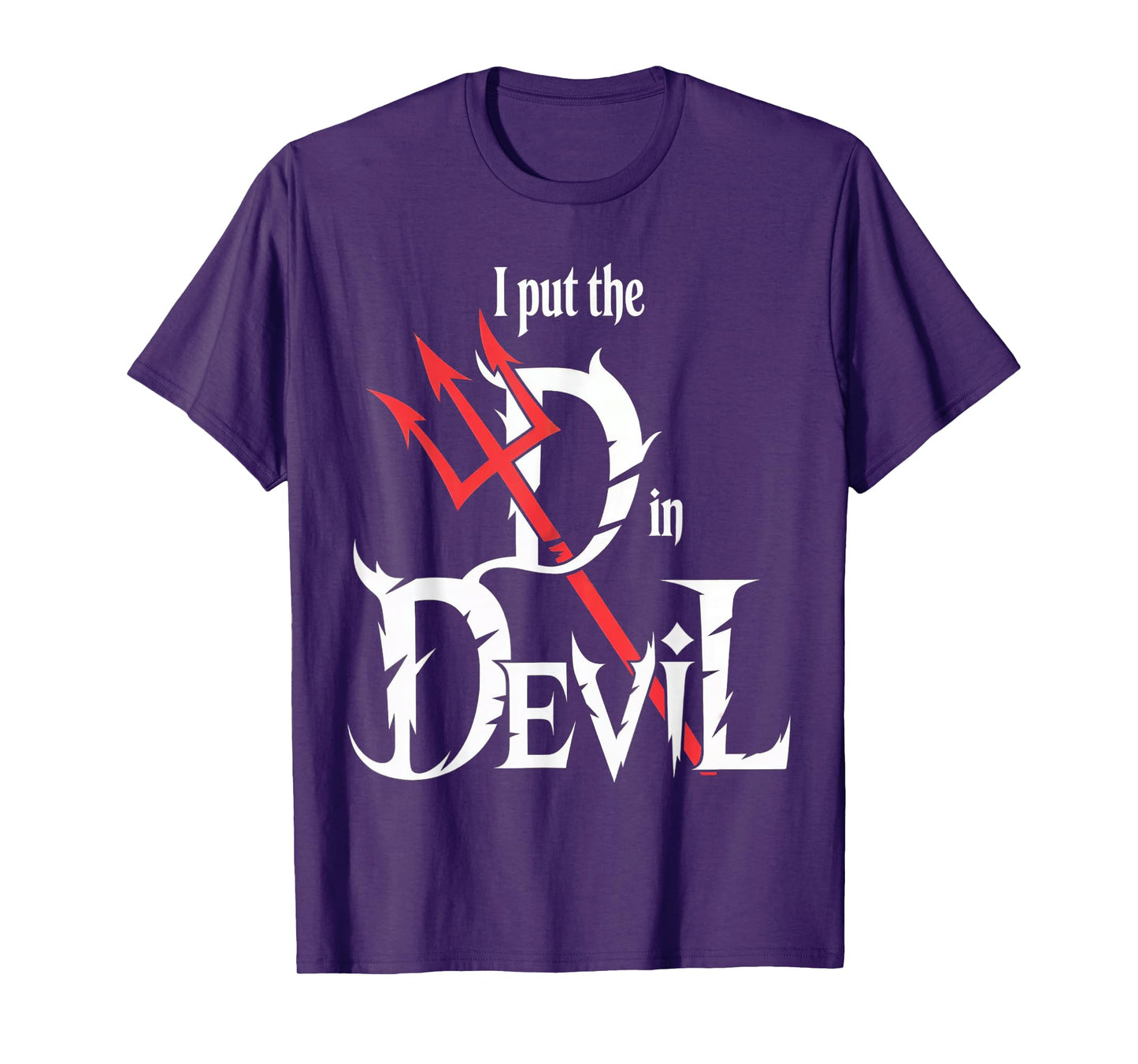 I Put D in Devil Halloween Funny Couple Halloween Costumes T-Shirt