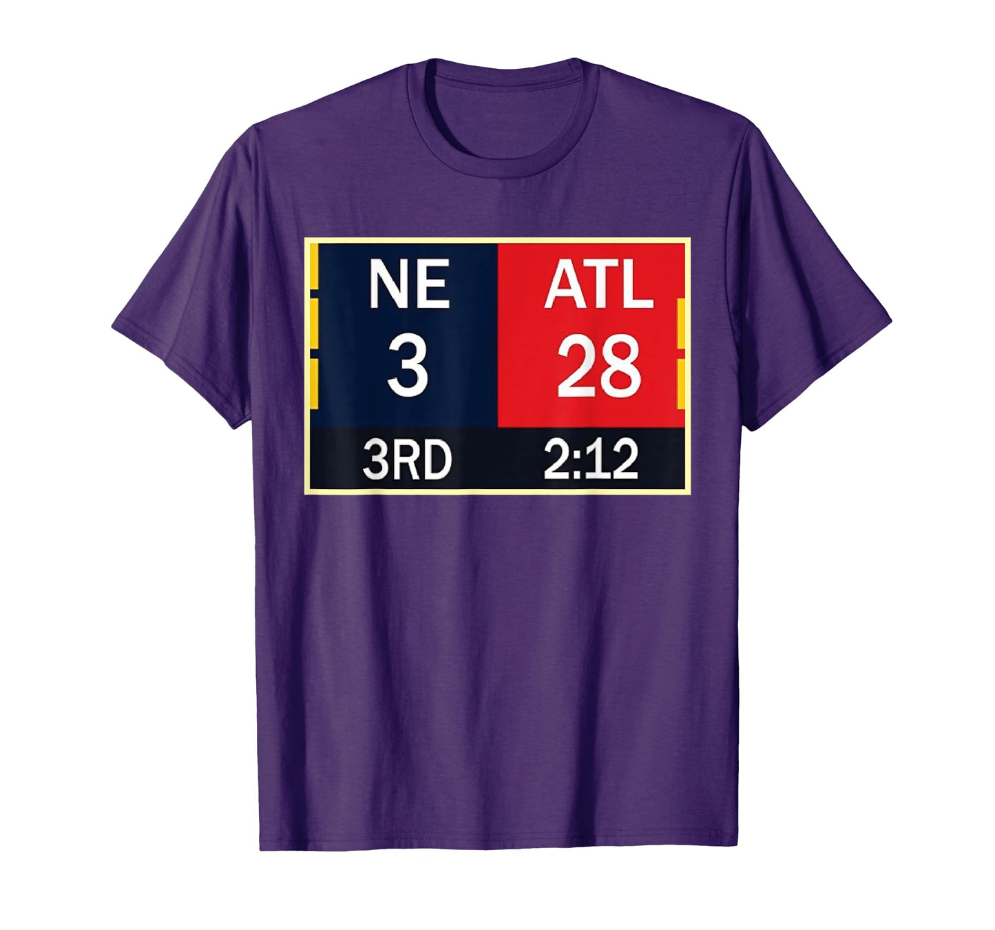 NE 3 ATL 28 Final T-shirt 2 Sides 1 Game T-Shirt