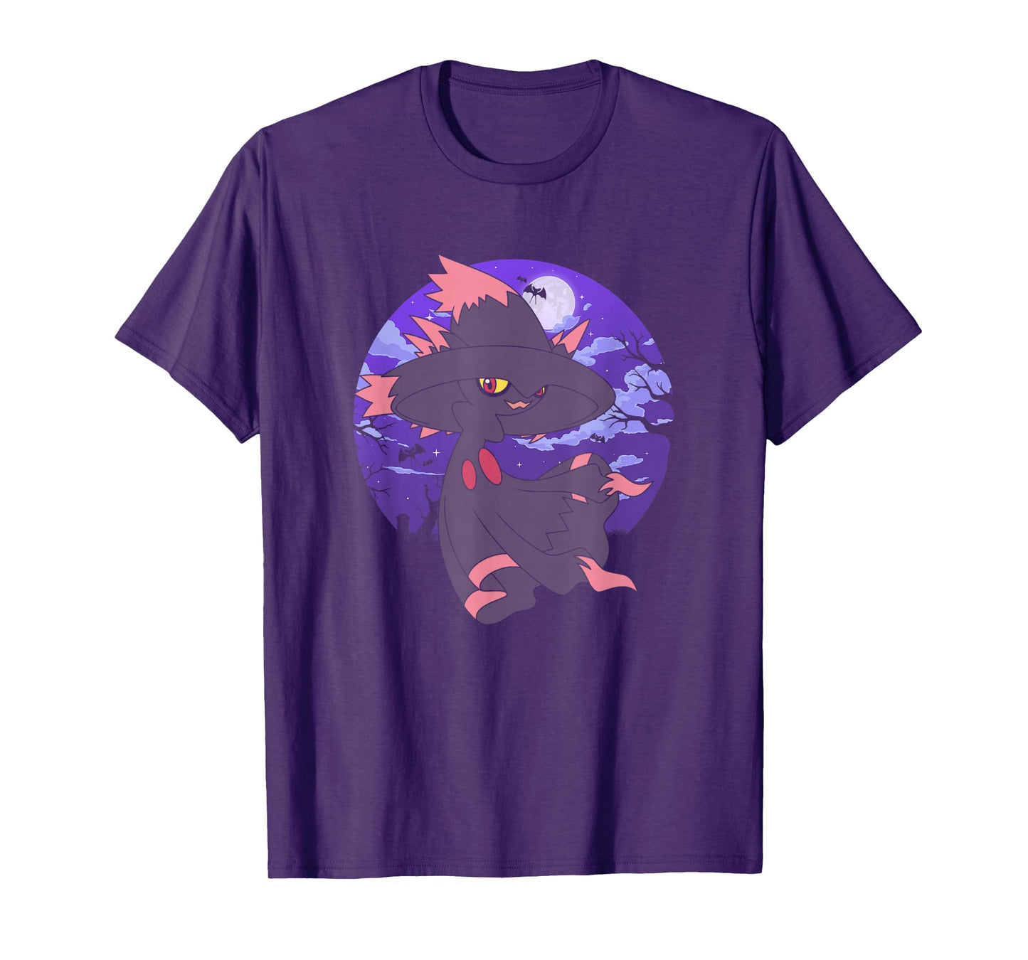 Pokémon Mismagius & Zubat Creepy Graveyard At Night T-Shirt