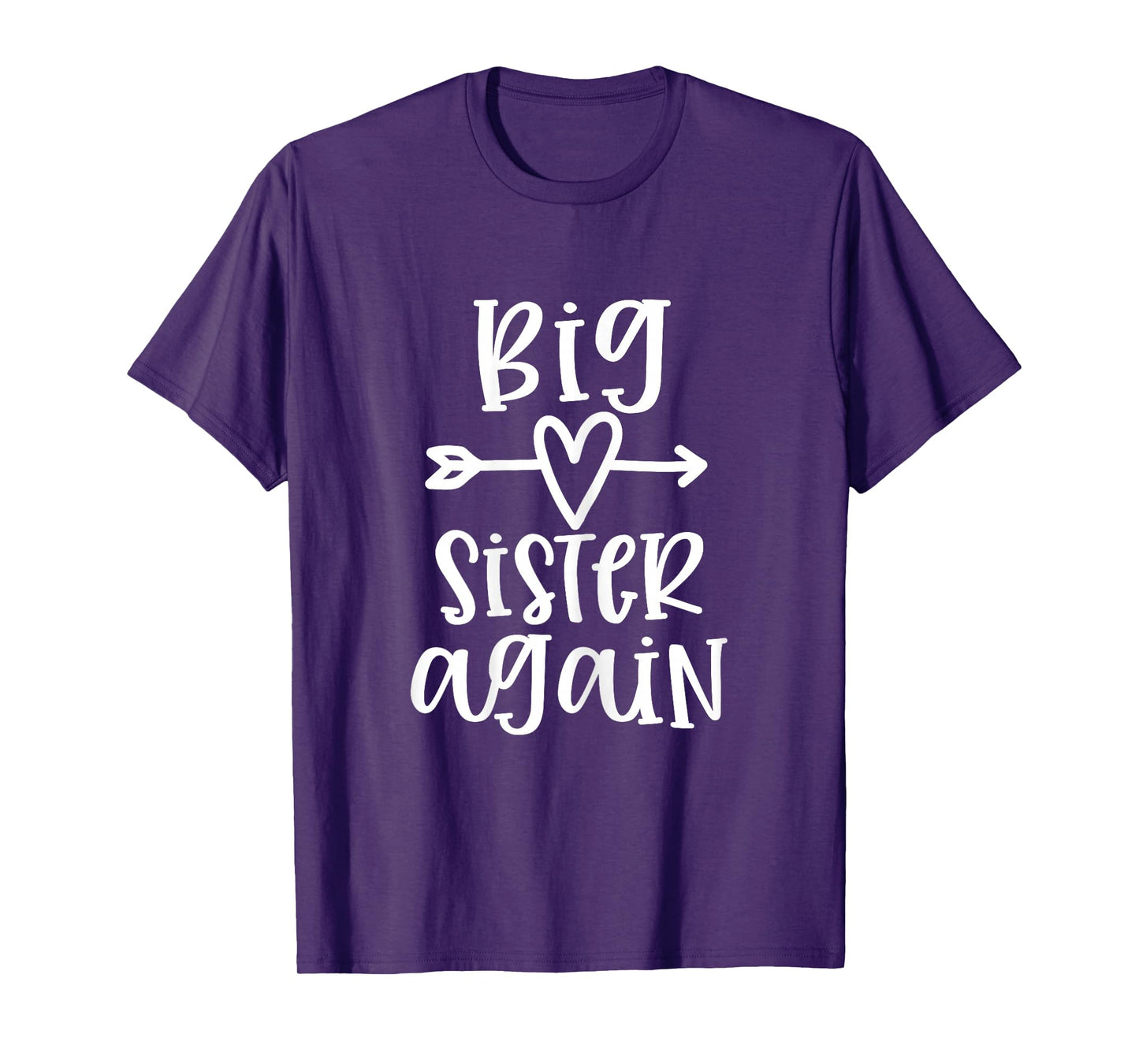 Big Sister Again for Teenage Girls Sibling Announcement T-Shirt