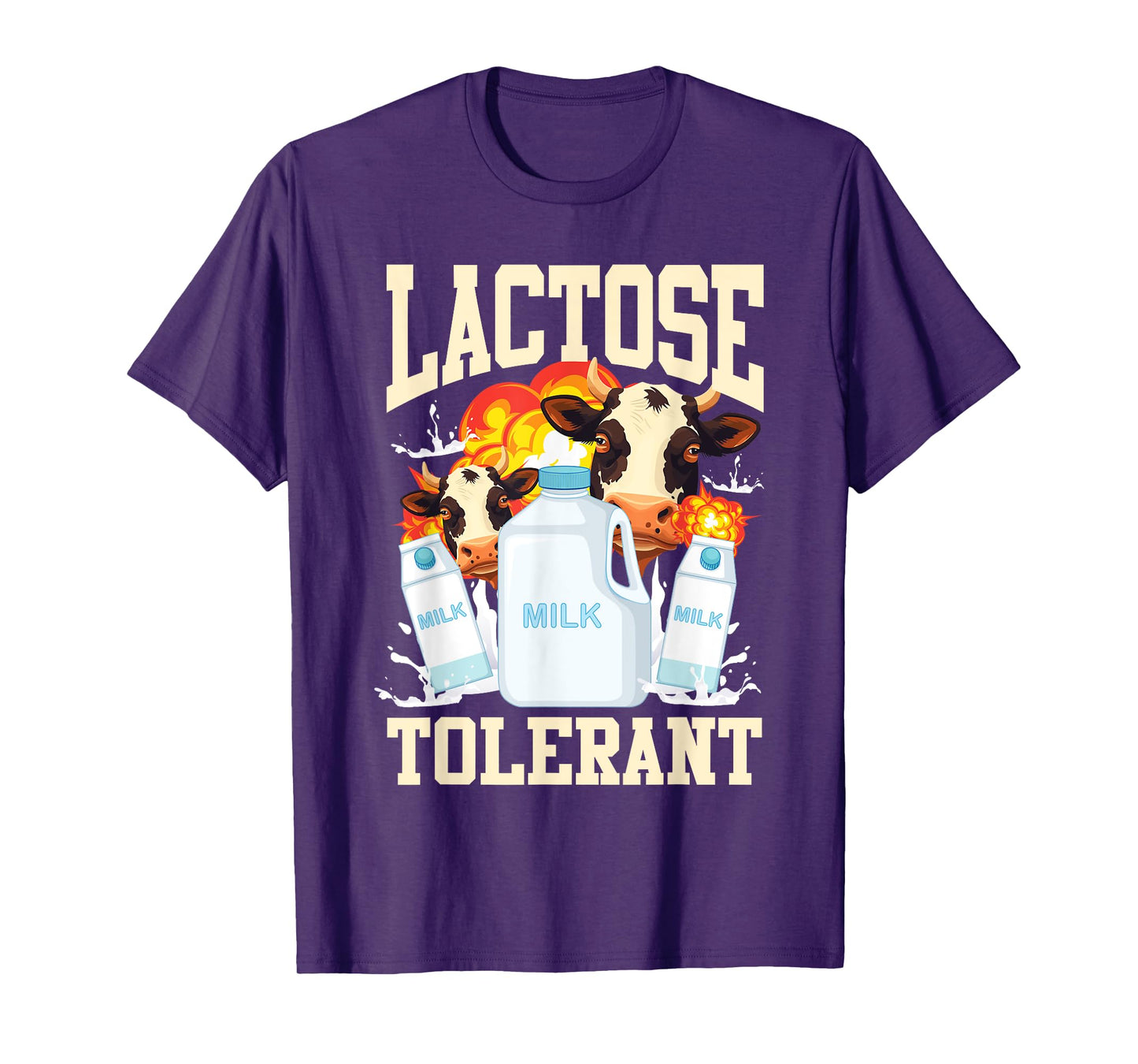 Lactose Tolerant Milk Dairy Food Intolerance T-Shirt