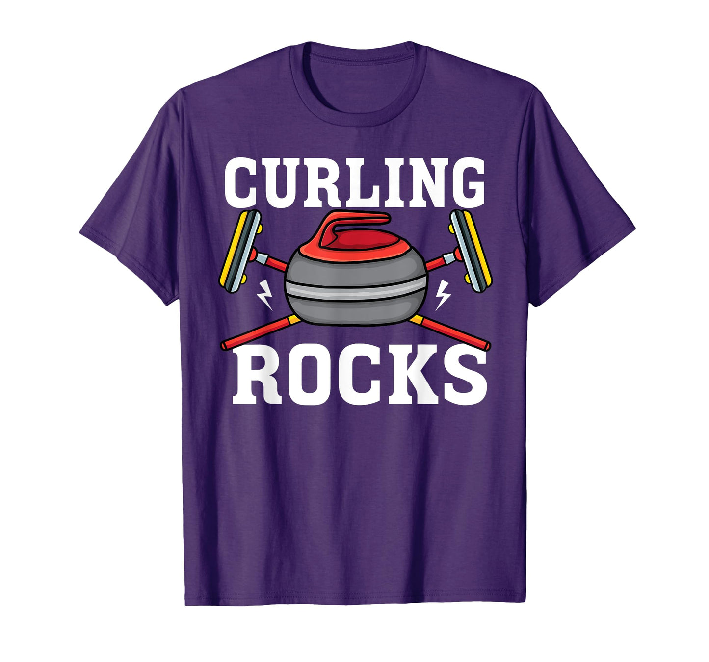 Curling rocks Broom curler Winter ice Sports lover Curling T-Shirt