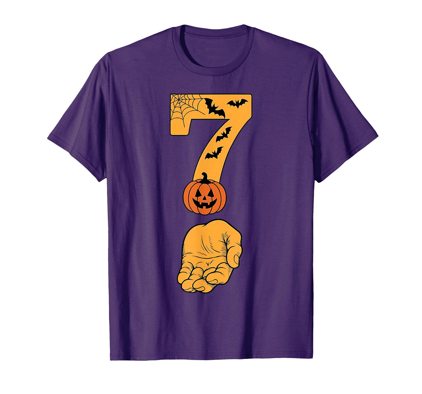 6 7 Six Seven Meme with Hand Spider Web Halloween Costume T-Shirt