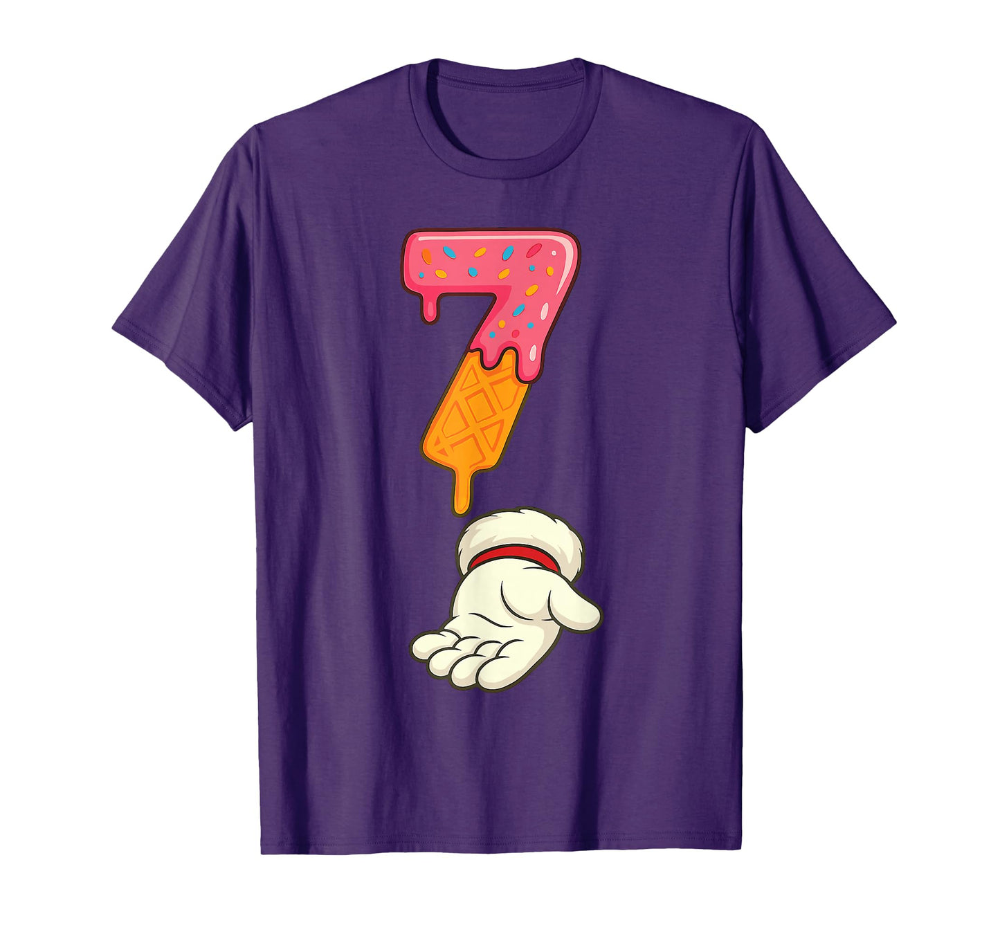 Matching Six Seven 6 7 Christmas Ice Cream Drip Xmas Santa T-Shirt