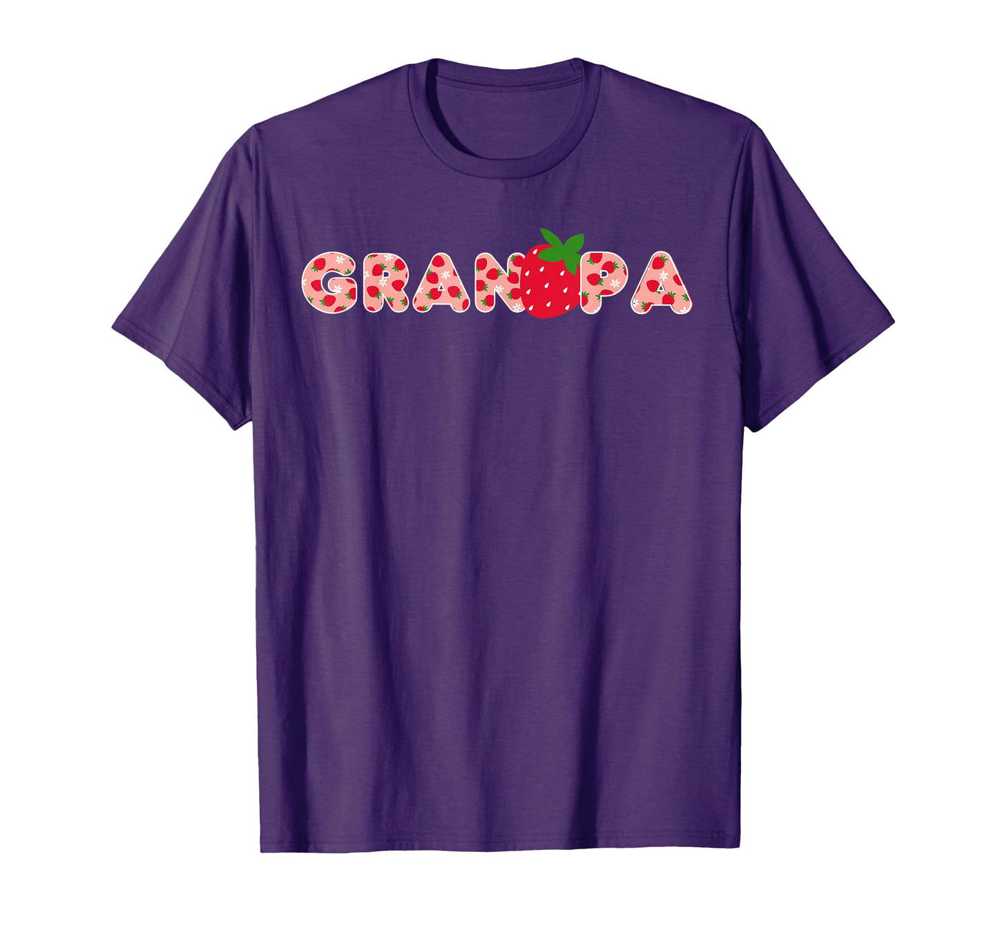Grandpa Strawberry First Birthday Party Strawberry Birthday T-Shirt