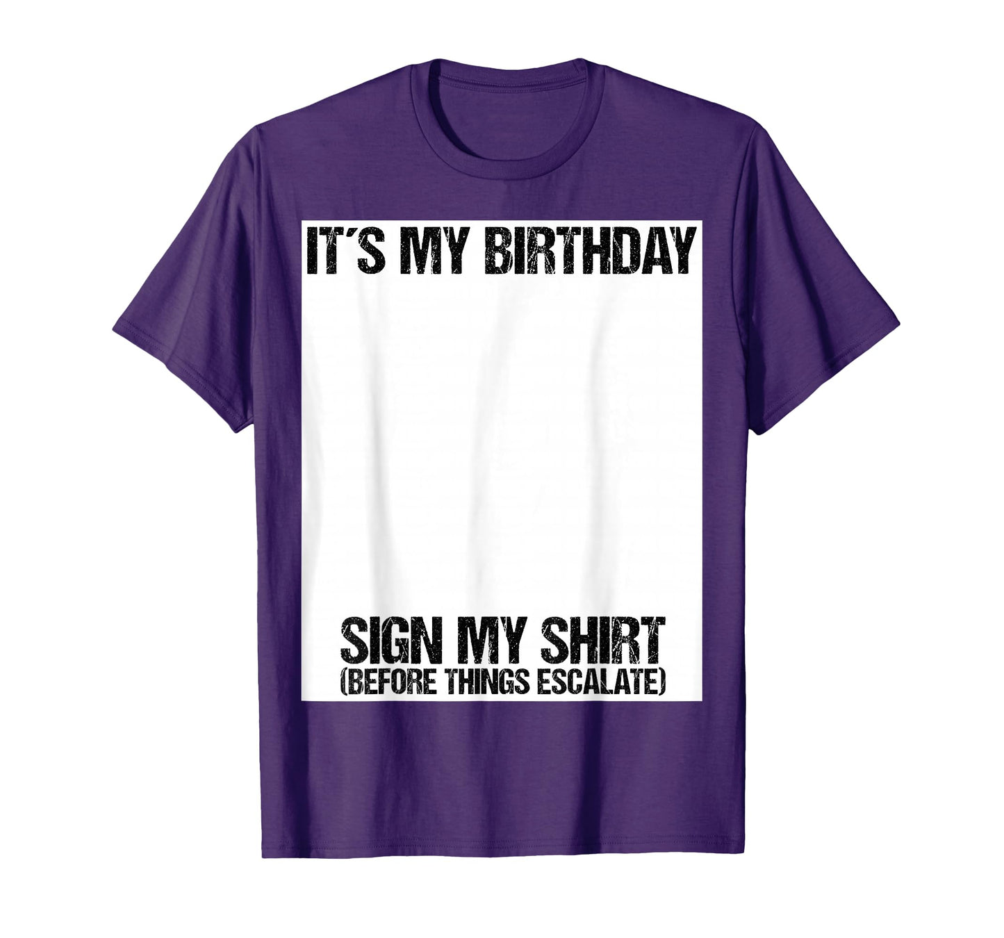 Sign my Birthday Gift Party Ice Breaker Mens & Womens T-Shirt