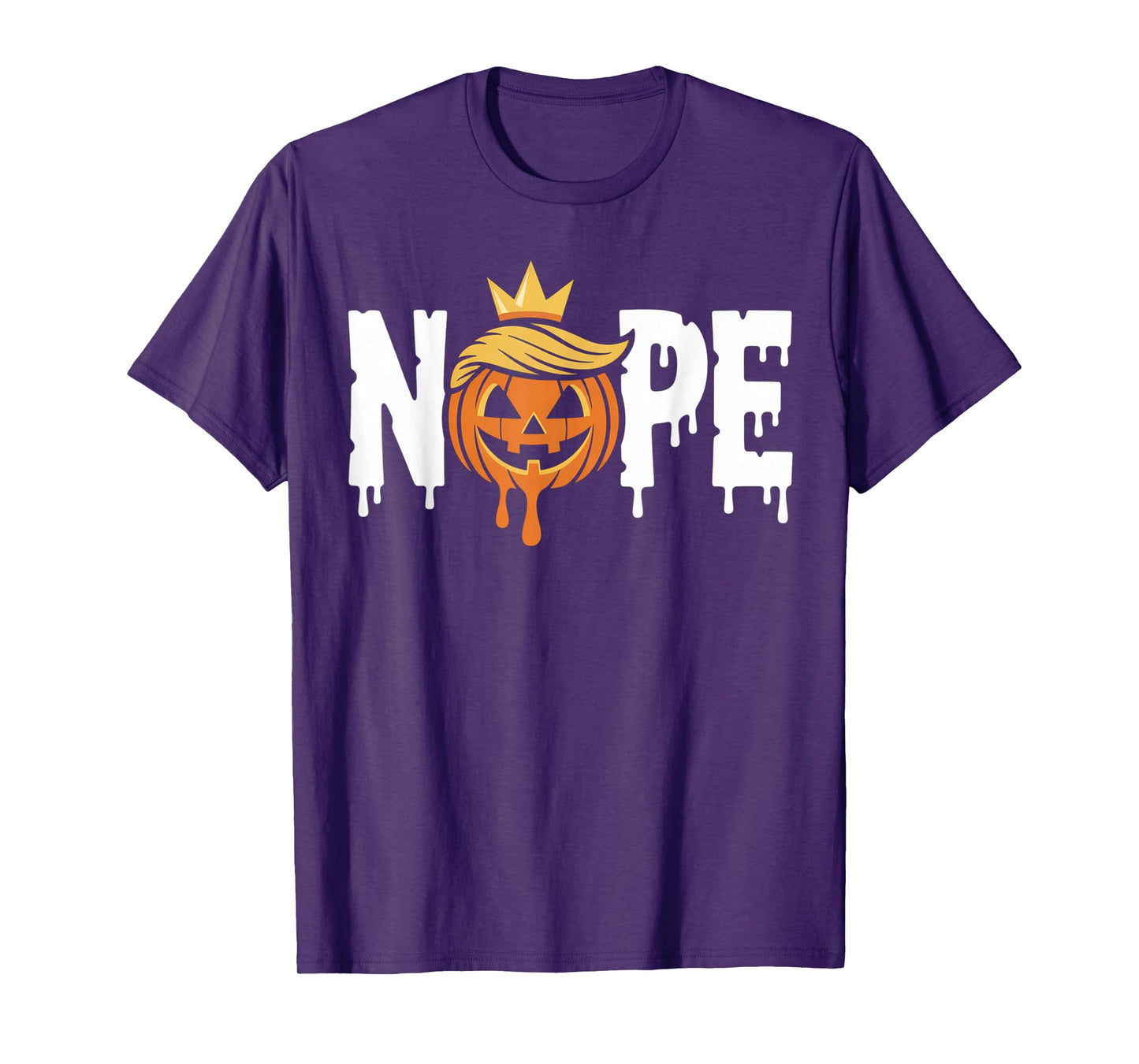 Funny No Kings Halloween 2025 Distressed USA Flag T-Shirt