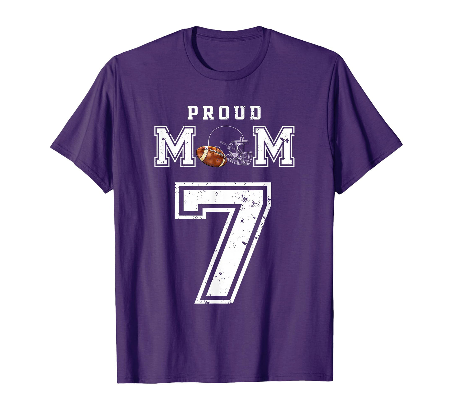 Custom Proud Football Mom Number 7 Personalized For Women T-Shirt