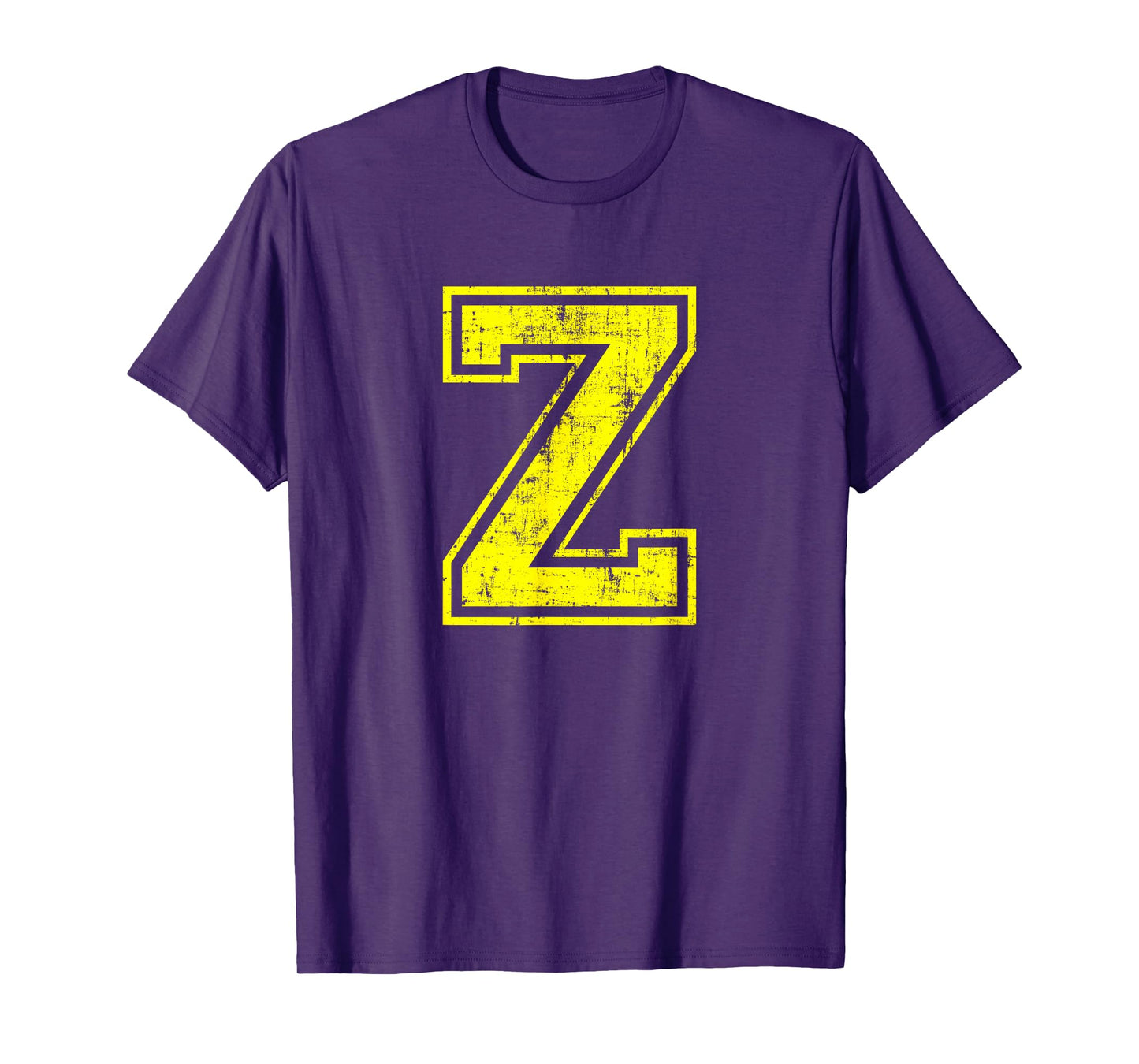 Letter Z Uppercase Alphabet Classic School College Varsity T-Shirt
