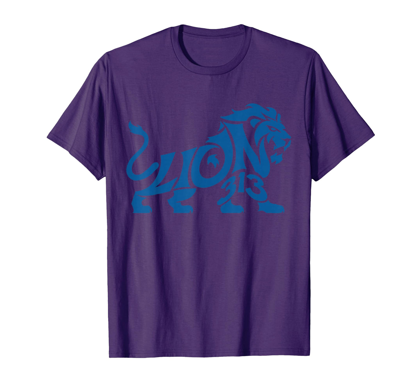 Detroit Michigan 313 Area Code We Love Blue Detroit State T-Shirt