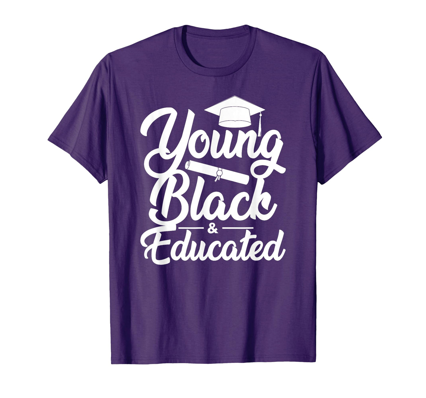 Young Black and Educated Queen Black History Month T-Shirt