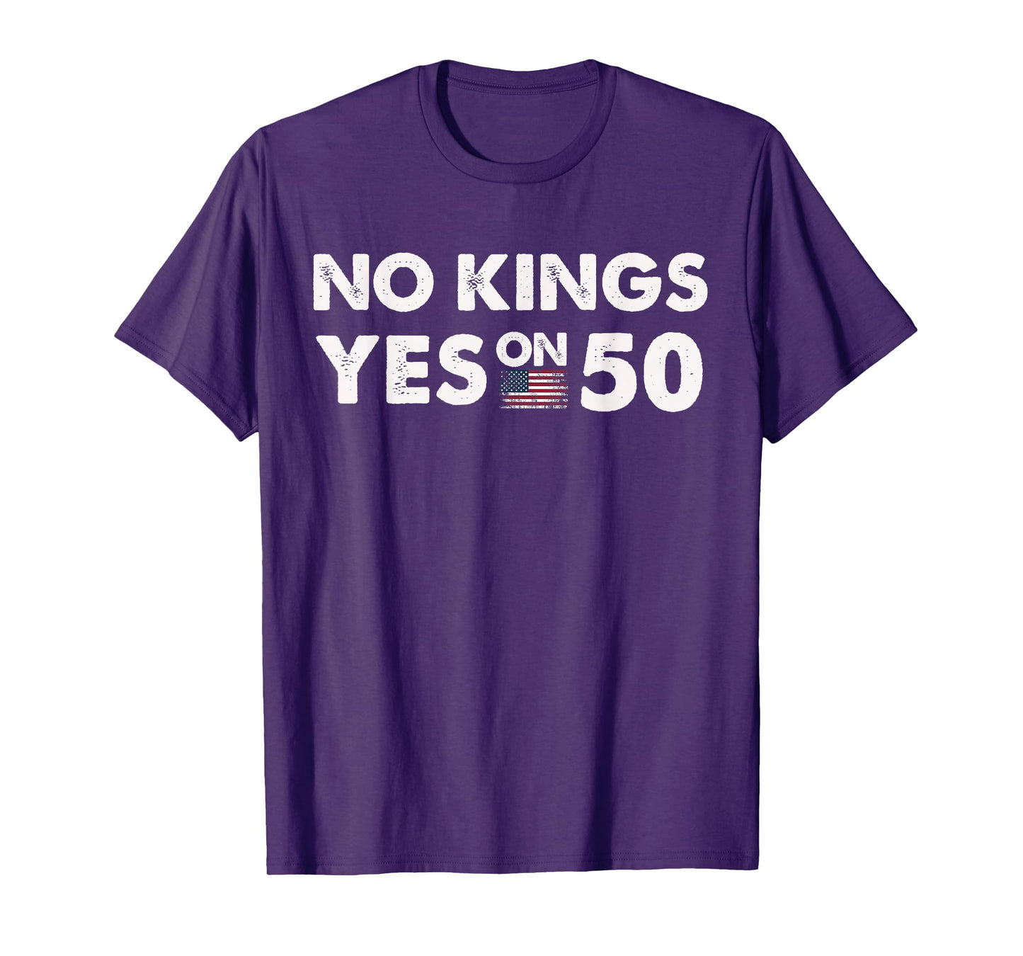 Yes On 50 Fair Elections in All 50 States Flag Funny Style T-Shirt