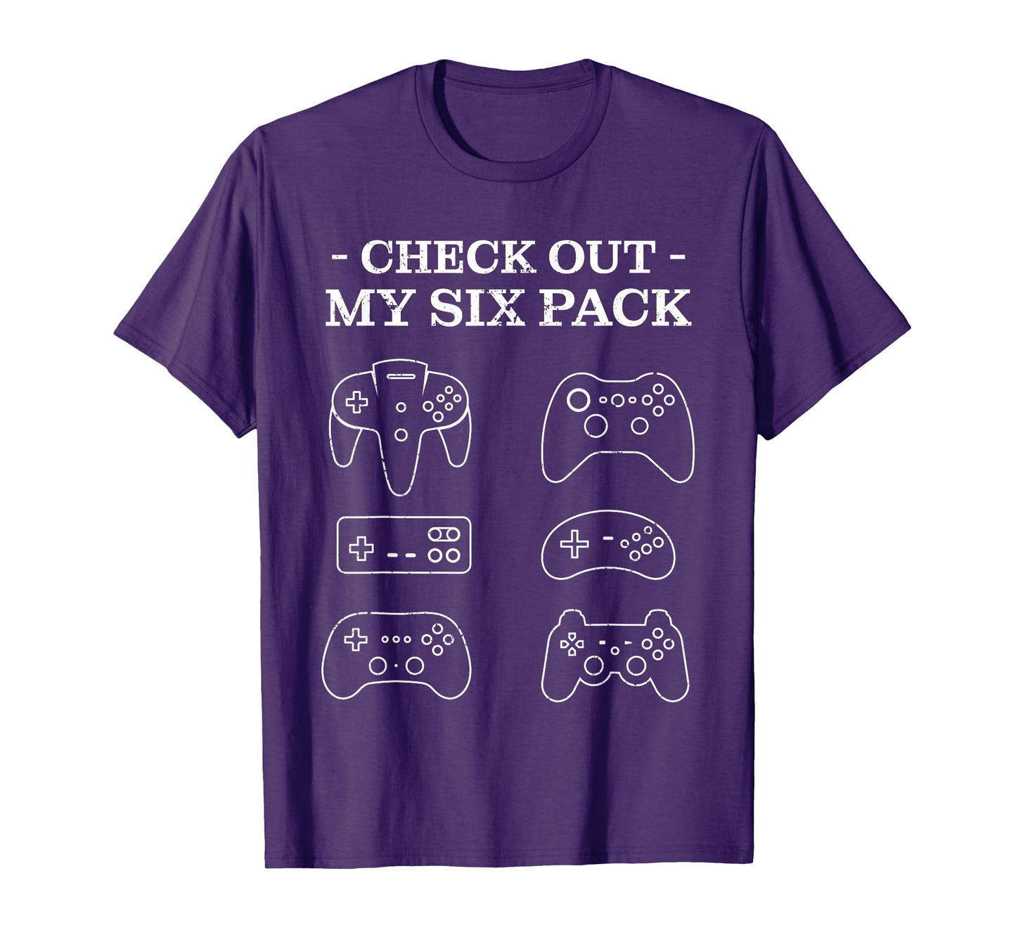 Check Out My 6 Six Pack Gamer Video Funny Gamers Gift T-Shirt