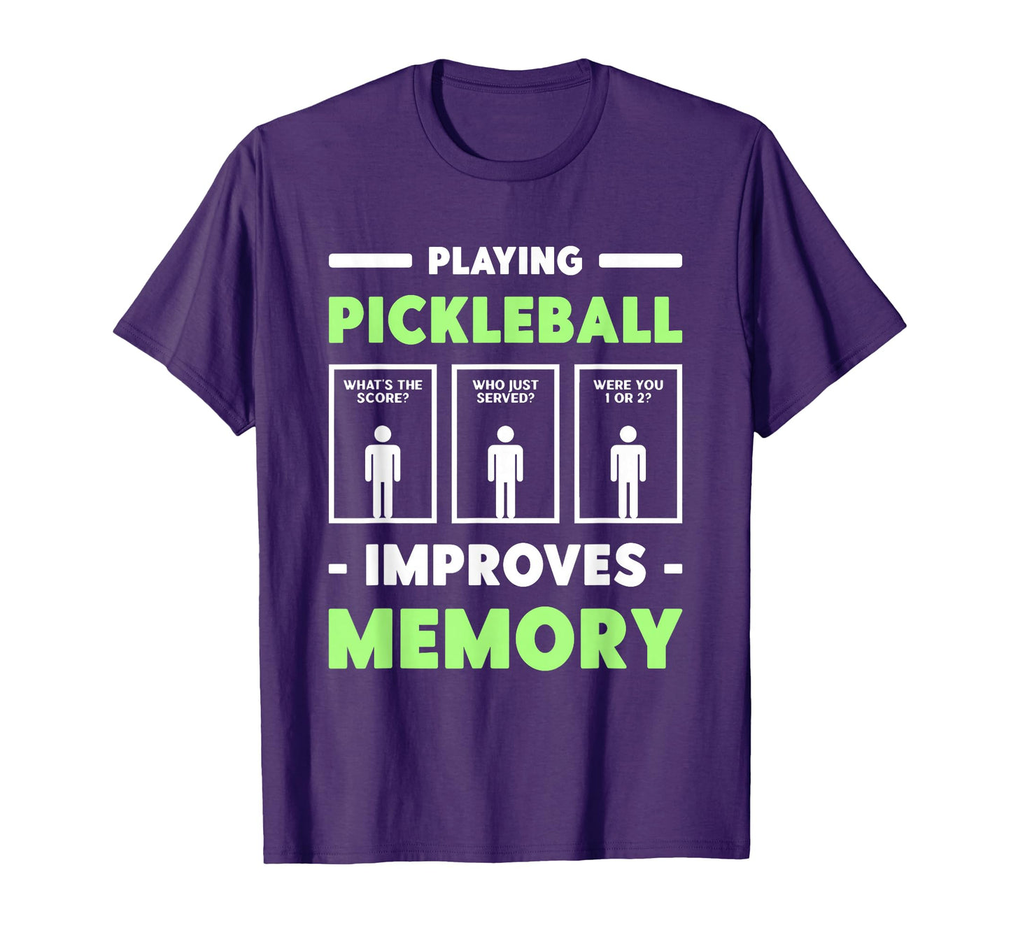 Playing Pickleball Improves Memory Dink Player Short Sleeve T-Shirt