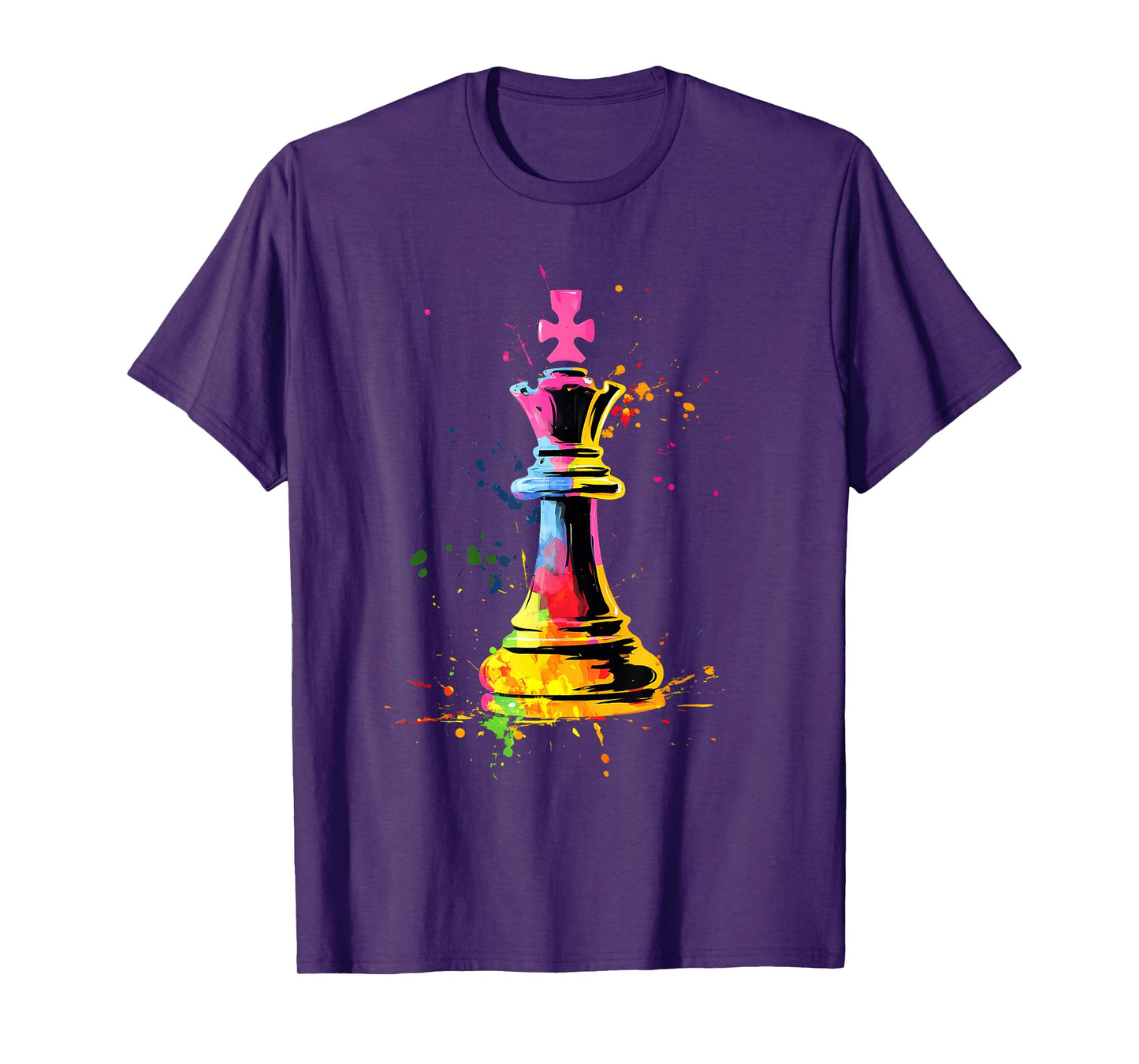 Colorful Chess Piece Chess Player T-Shirt
