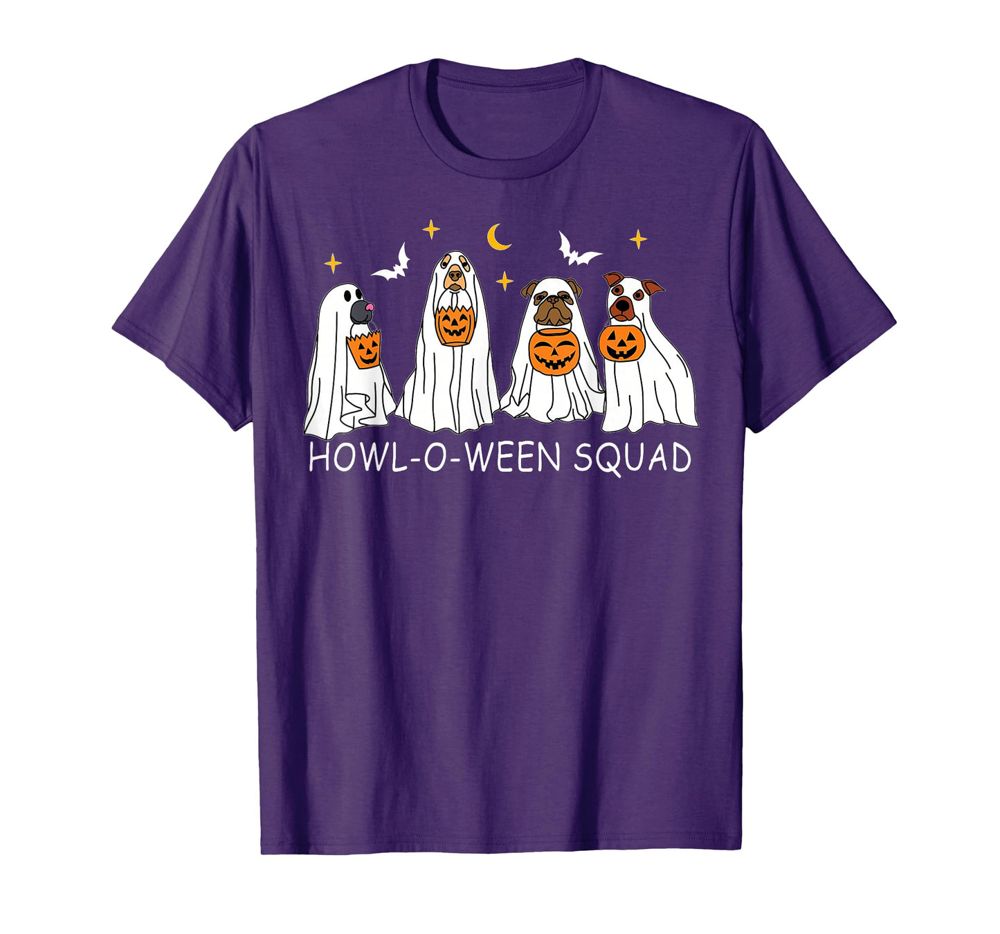 Dog Ghost Cute Dog Dressed As Ghost Funny Halloween Women T-Shirt