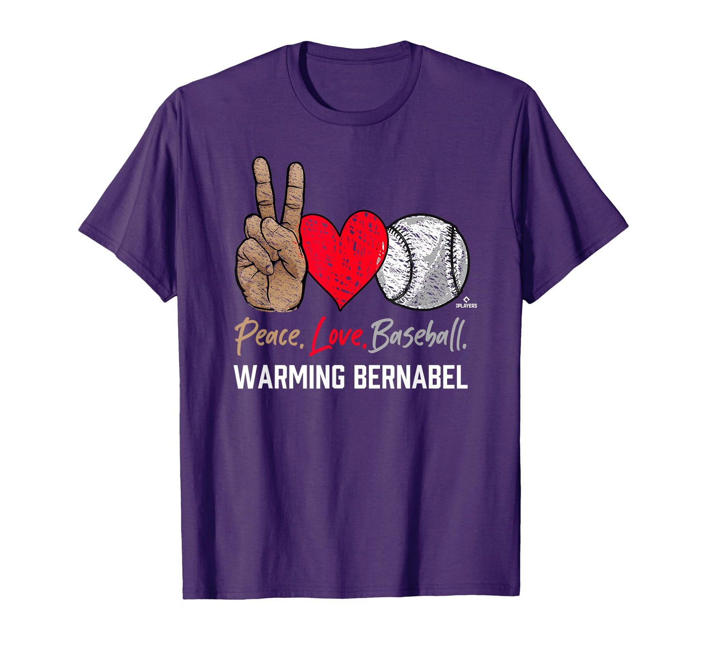 Peace Love Warming Bernabel Prospect Baseball Fan Gear T-Shirt