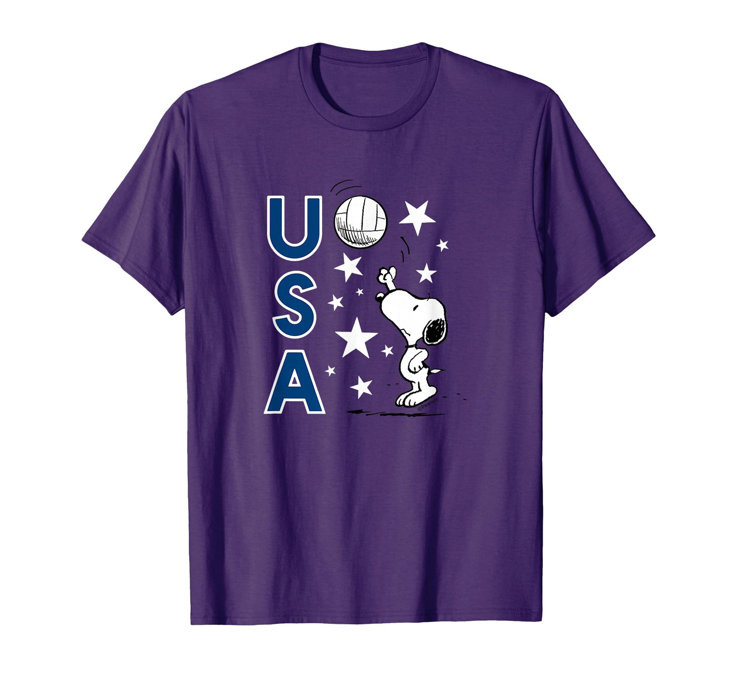 Peanuts - Snoopy USA Volleyball T-Shirt