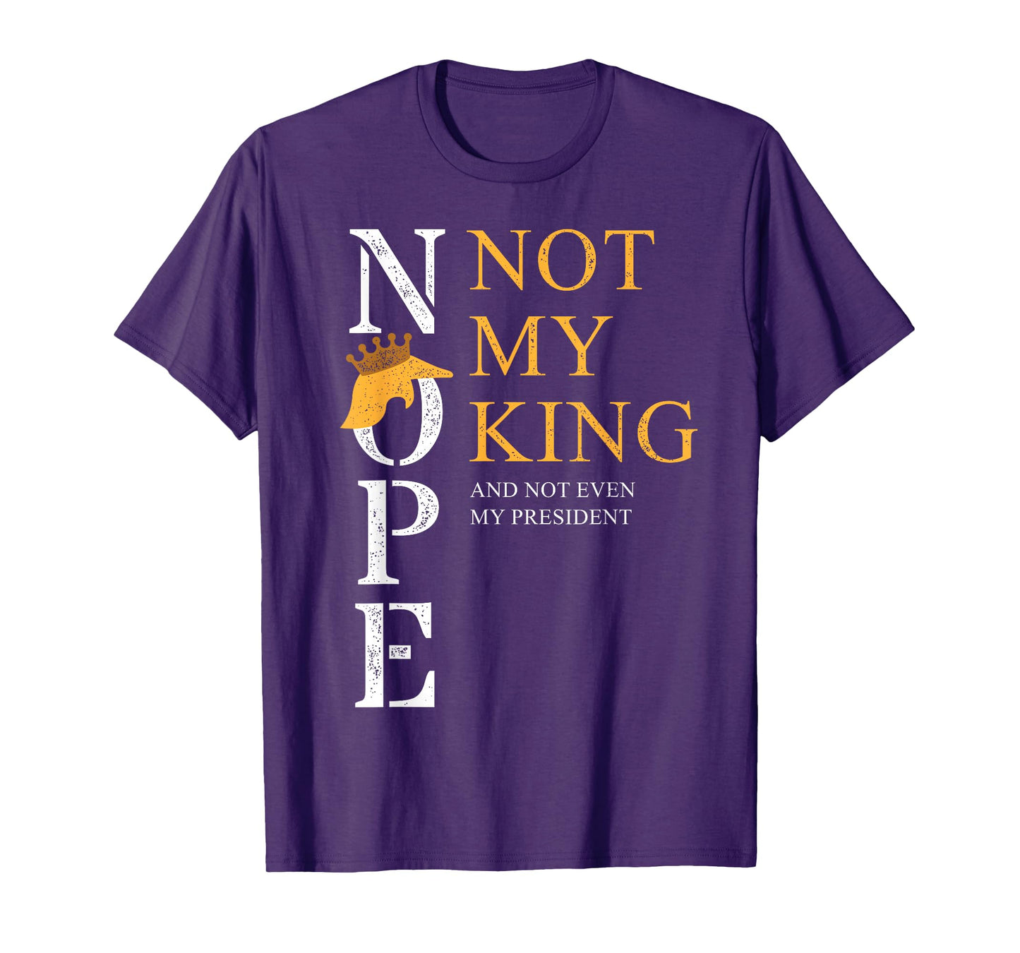 Nope Not My President No Kings Vertical T-Shirt