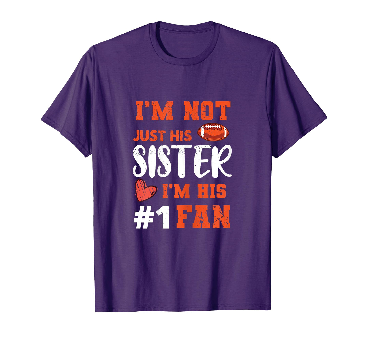 American Football Sister Football Fan Sports Lovers T-Shirt