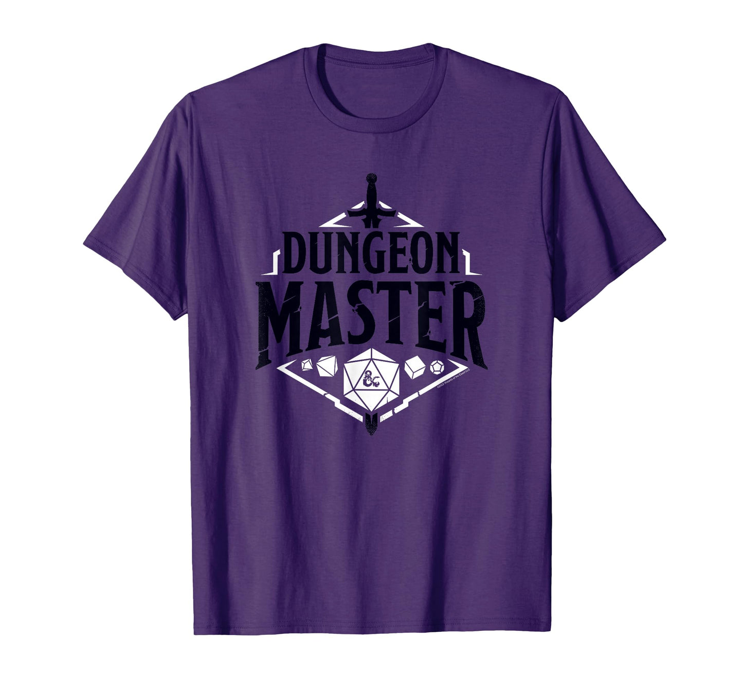Dungeons & Dragons Dungeon Master Sword & Dice Logo T-Shirt