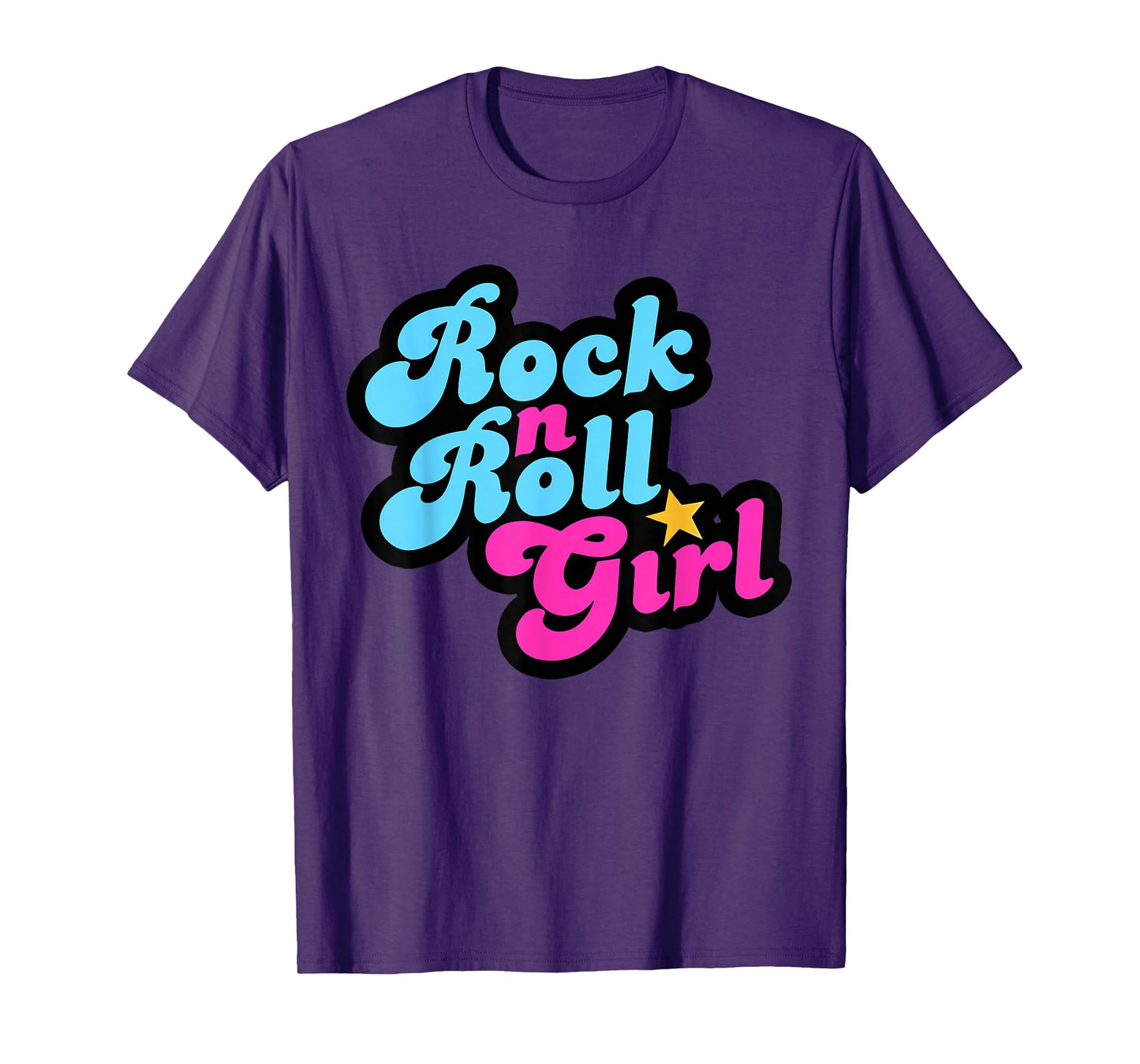 Halloween Costume Rock N Roll Girl Rock and Roll Women T-Shirt