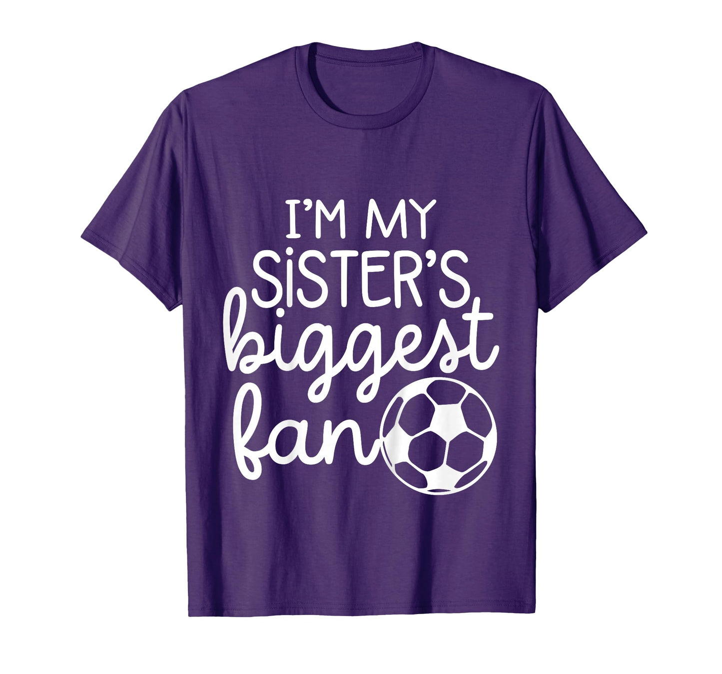 Baby Soccer Big Sisters Biggest Fan for Toddler Boys Girls T-Shirt